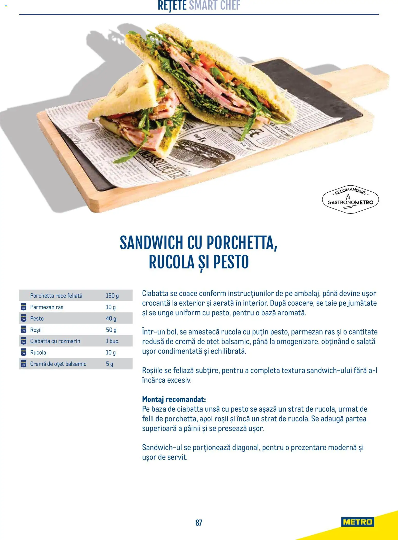 Noul catalog Metro – valabil de la 21.04.2026 | Pagină: 87 | Produse: Cremă, Oțet, Salată, Parmezan