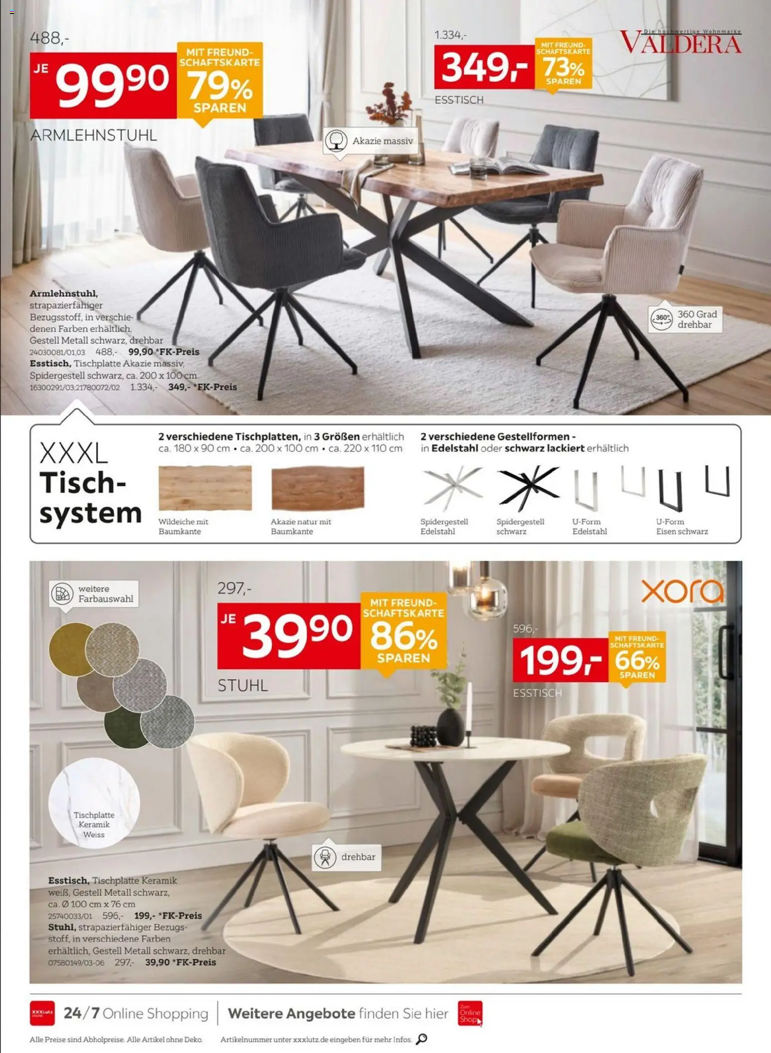 XXXLutz Red Shopping Week – gültig ab 03.10.2026 | Seite: 9 | Produkte: Esstisch, Tisch, Stuhl