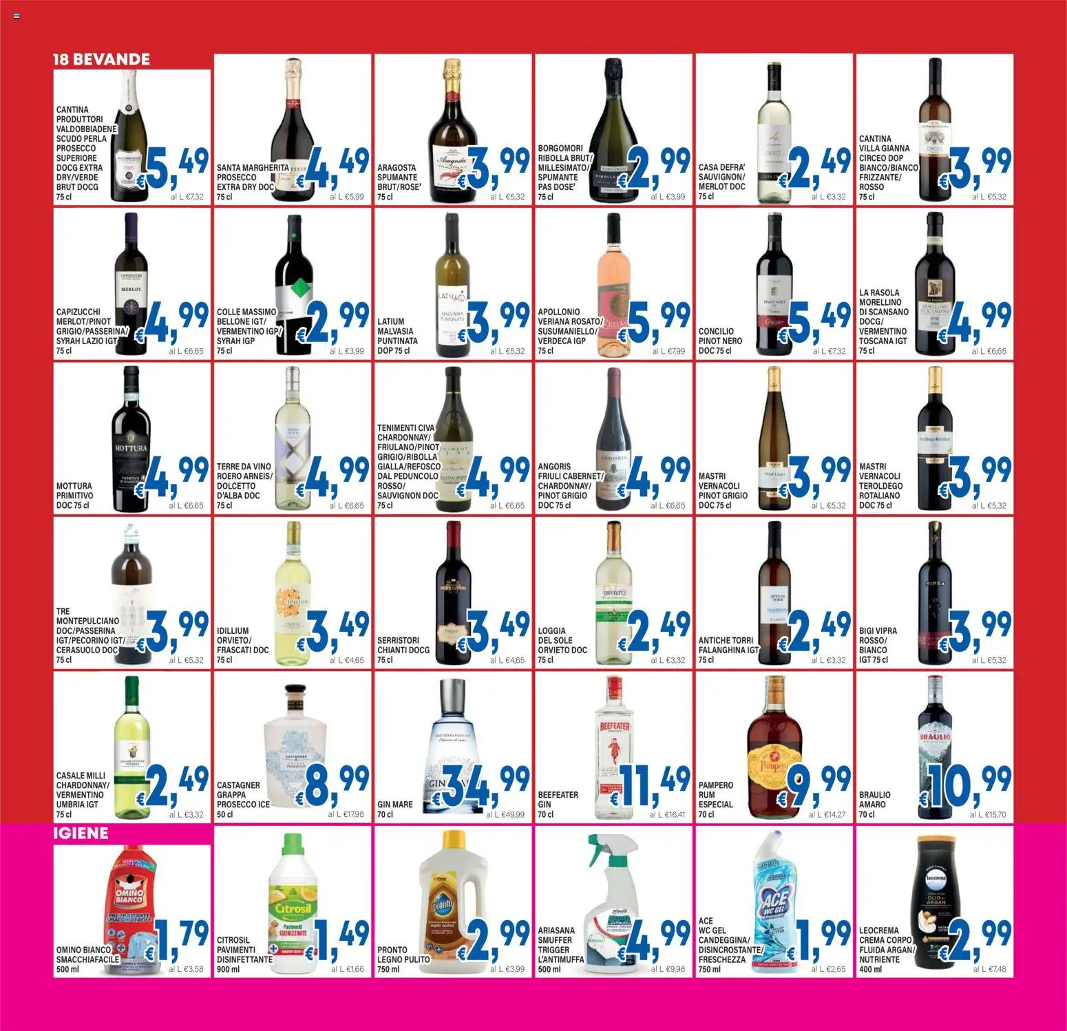 Volantino DEM del 29.04.2026 | Pagina: 18 | Prodotti: Crema, Prosecco, Olio, Amaro