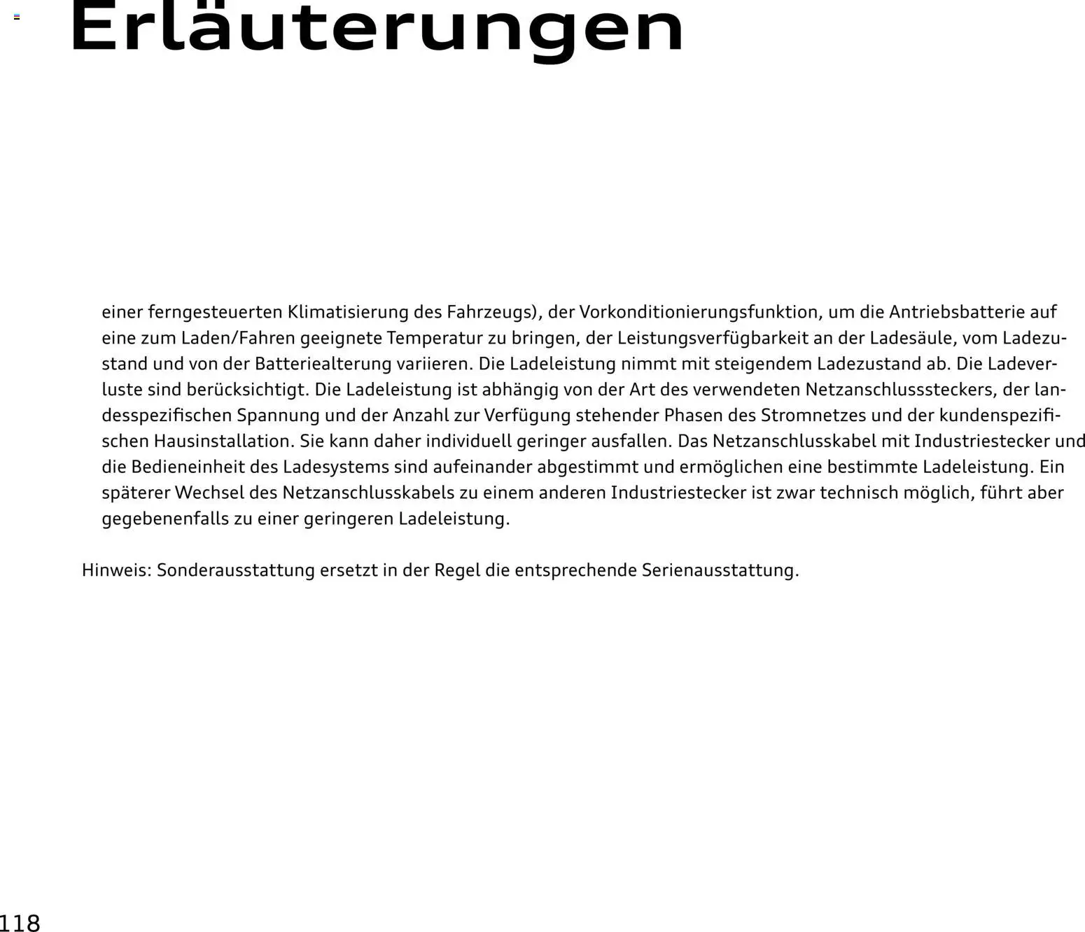 Audi e-tron GT – gültig ab 02.10.2026 | Seite: 118