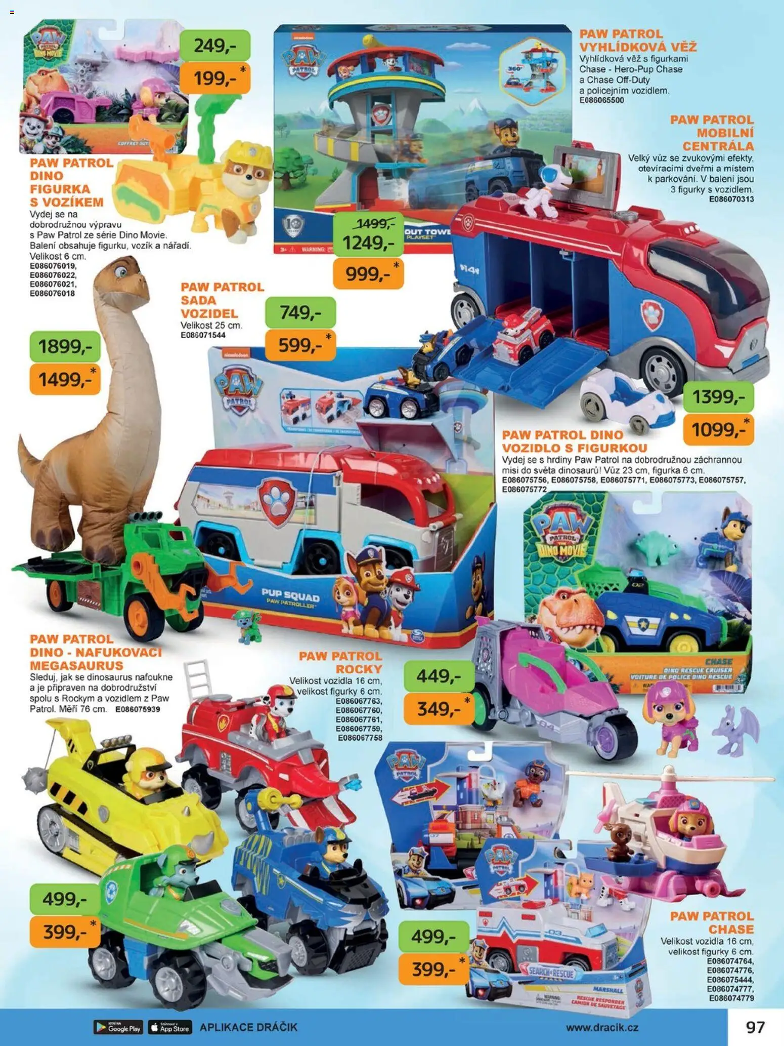 Dráčik katalog - Vánoce od 08.10.2026 | Strana: 97 | Produkty: Dinosaurus, Figurky, Police