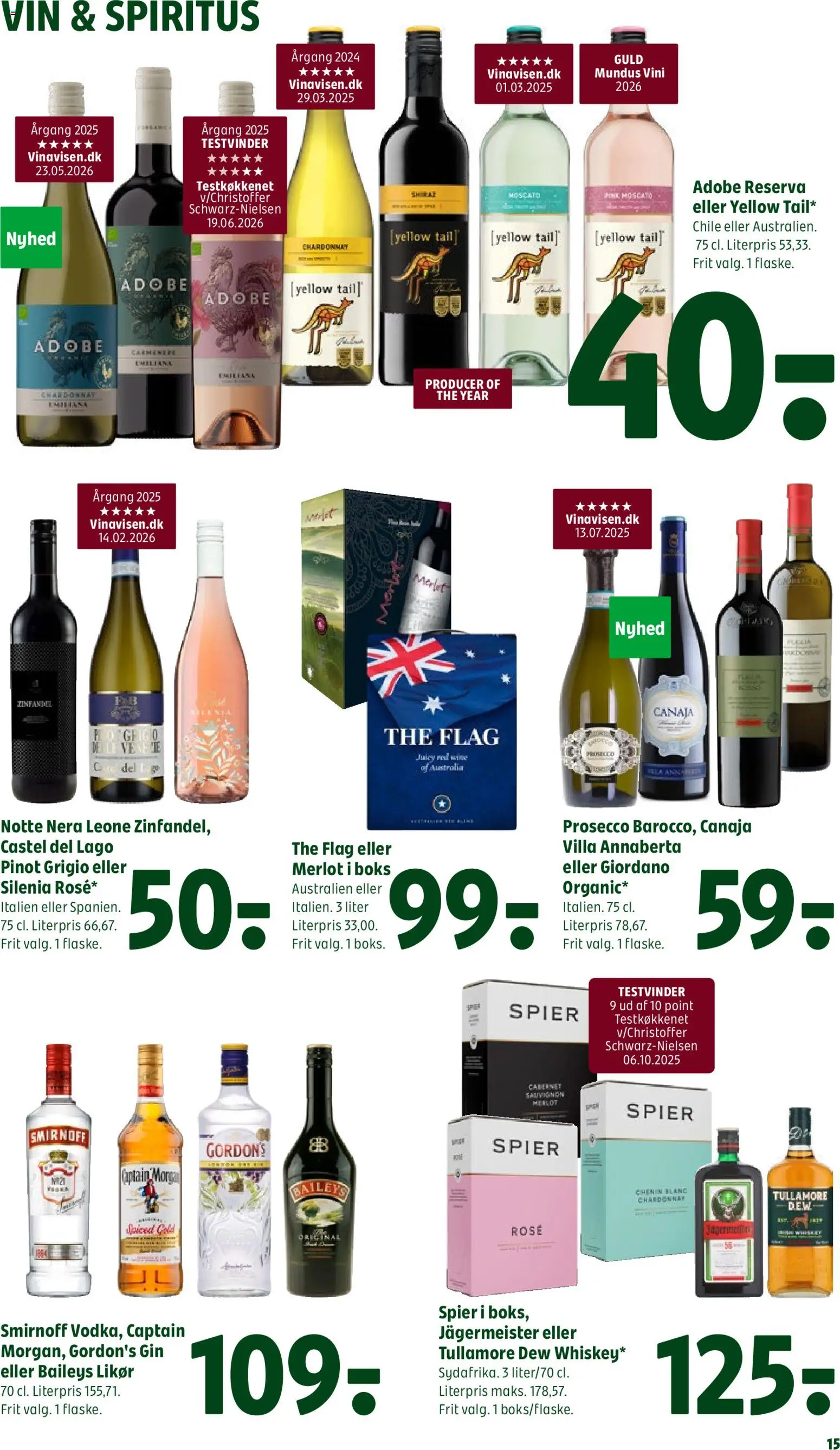 Coop 365 tilbudsavis – gyldig fra 16/07/2026 | Side: 19 | Produkter: Boks, Gordon's Gin, Vin, Gin