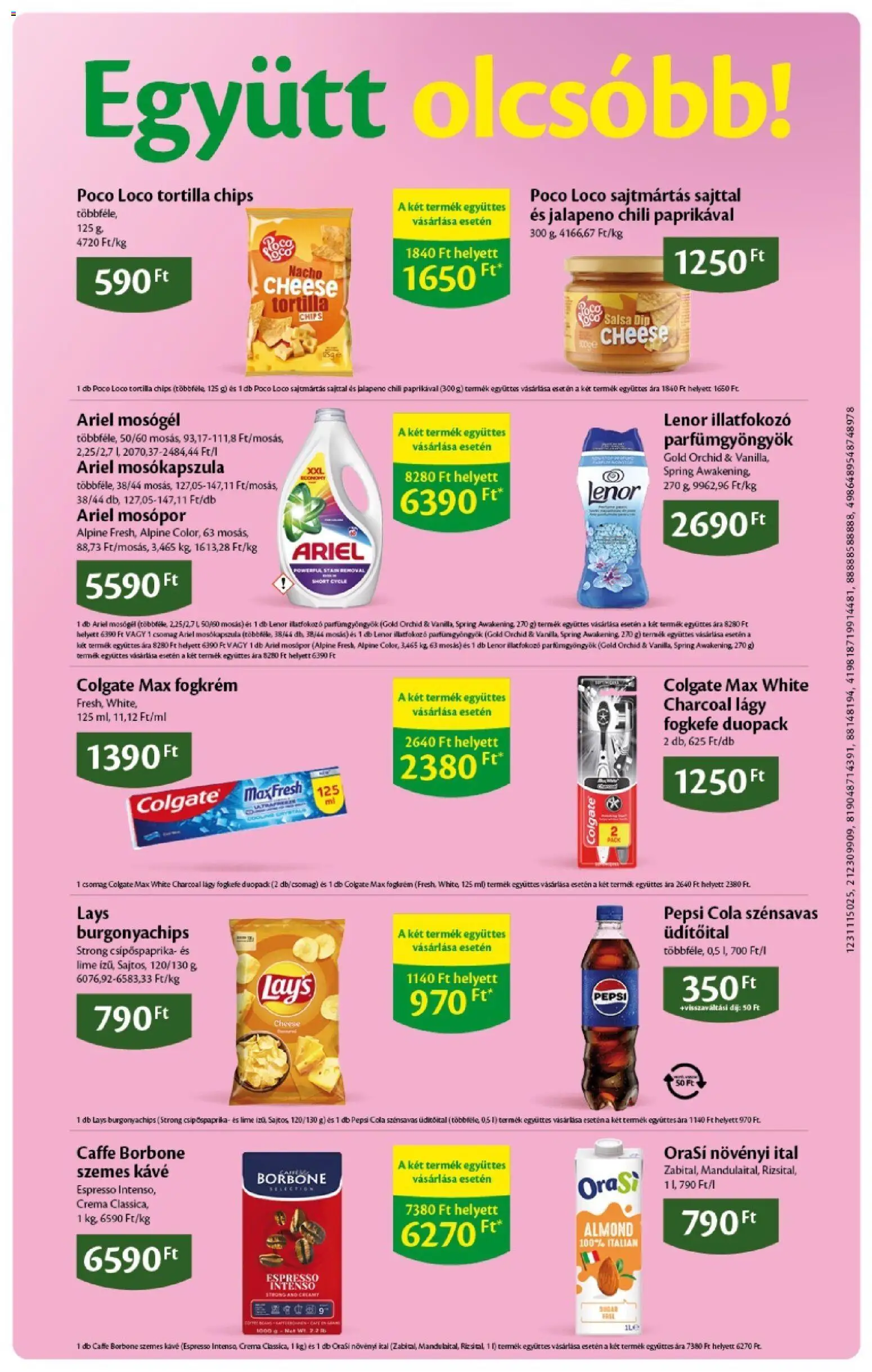 EcoFamily akciós ujság - amely érvényes a következő dátumtól: 2026.07.09. | Oldal: 9 | Termékek: Ariel, Chips, Pepsi, Mosókapszula