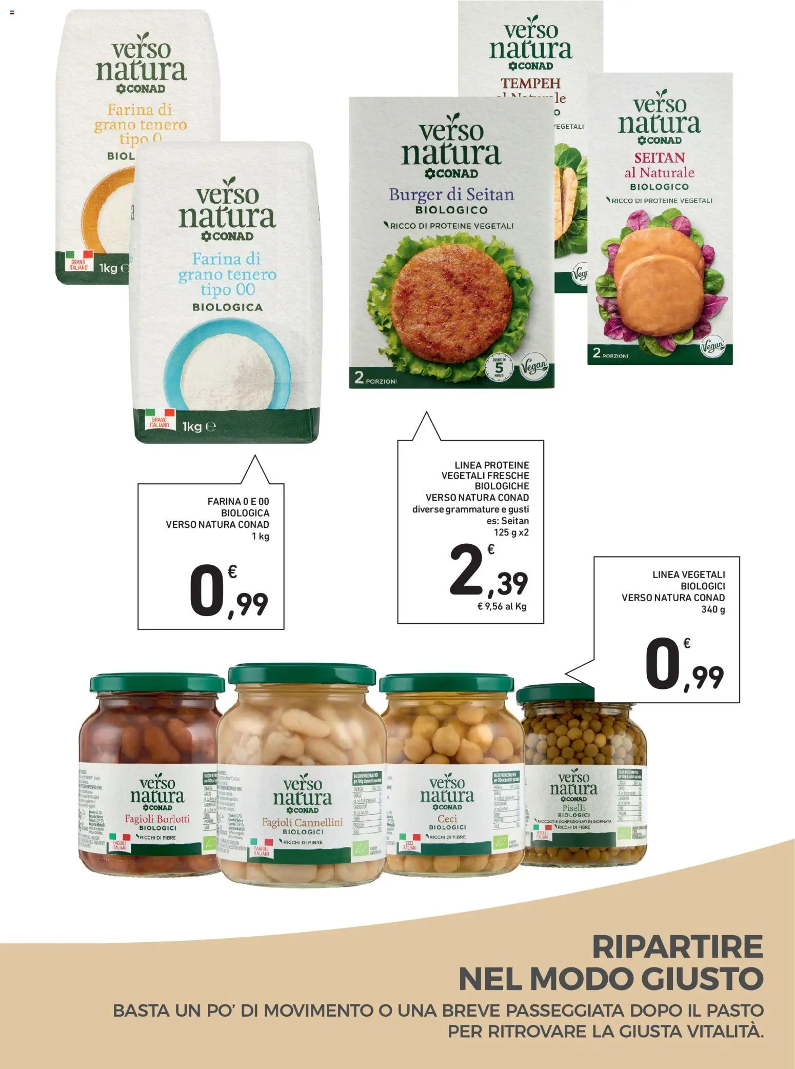 Volantino Spazio Conad del 21/10/2026 | Pagina: 10 | Prodotti: Cannellini, Farina, Piselli, Seitan
