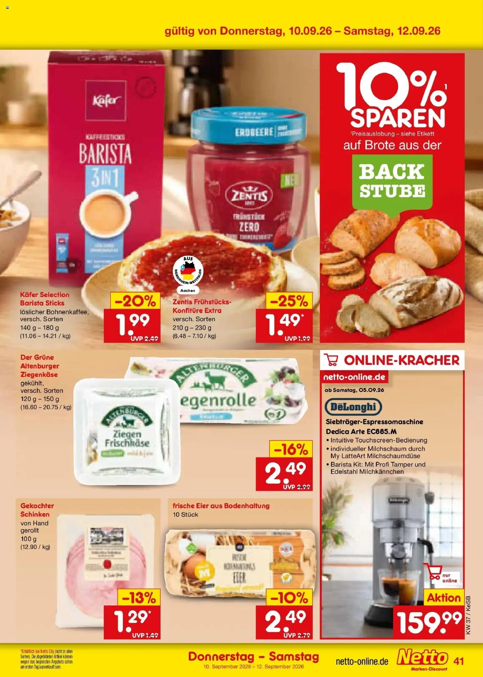 Netto Marken-Discount Prospekt Koblenz – gültig ab 07.09.2026 | Seite: 59 | Produkte: Eier, Ziegenkäse, Schinken, Frischkase