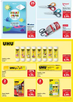 Kolaž papir obostrani pakiranje od 25 listova, Kolaž papir obostrani pakiranje od 25 listova - Pregled kataloga iz trgovine Kaufland, vrijedi od 10.08.2026 | Stranica: 21 | Proizvodi: Kolaž papir, Škare, Ljepilo