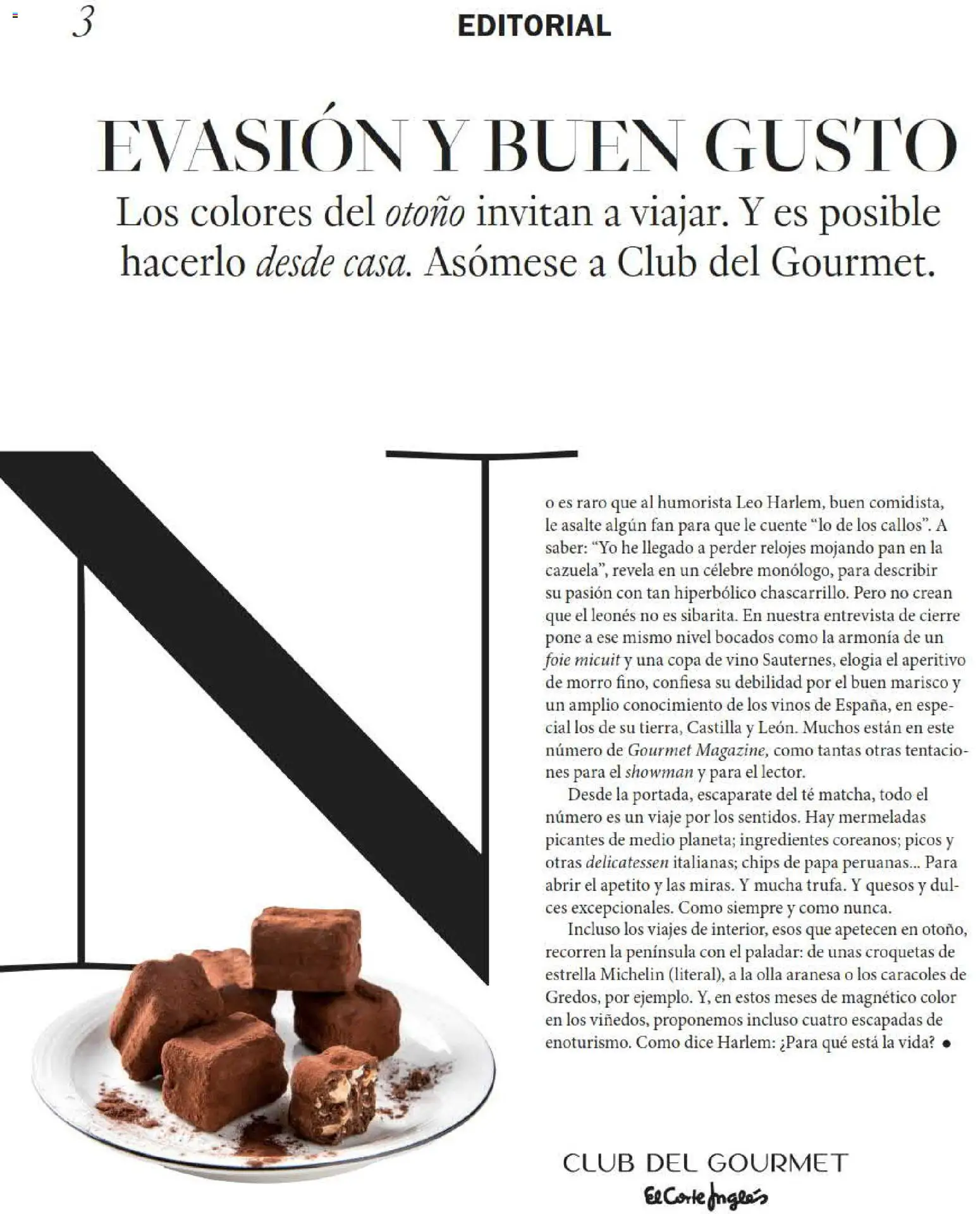 El Corte Inglés Gourmet Magazine │ válido desde el 01/10/2026 | Página: 3 | Productos: Ingredientes, Vino, Té, Croquetas