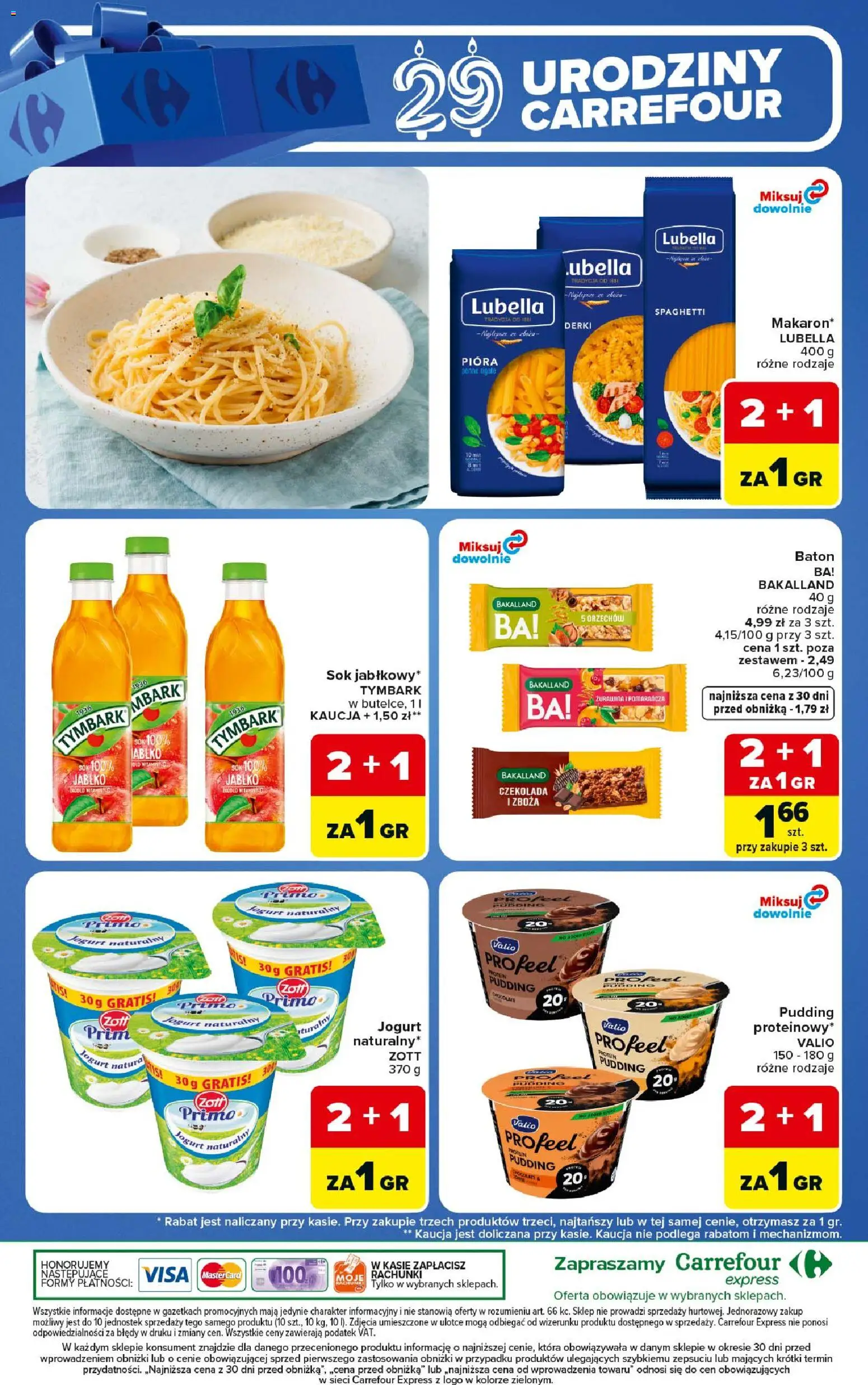 Carrefour gazetka - Express od 06.10.2026 | Strona: 8 | Produkty: Spaghetti, Protein pudding, Valio, Baton