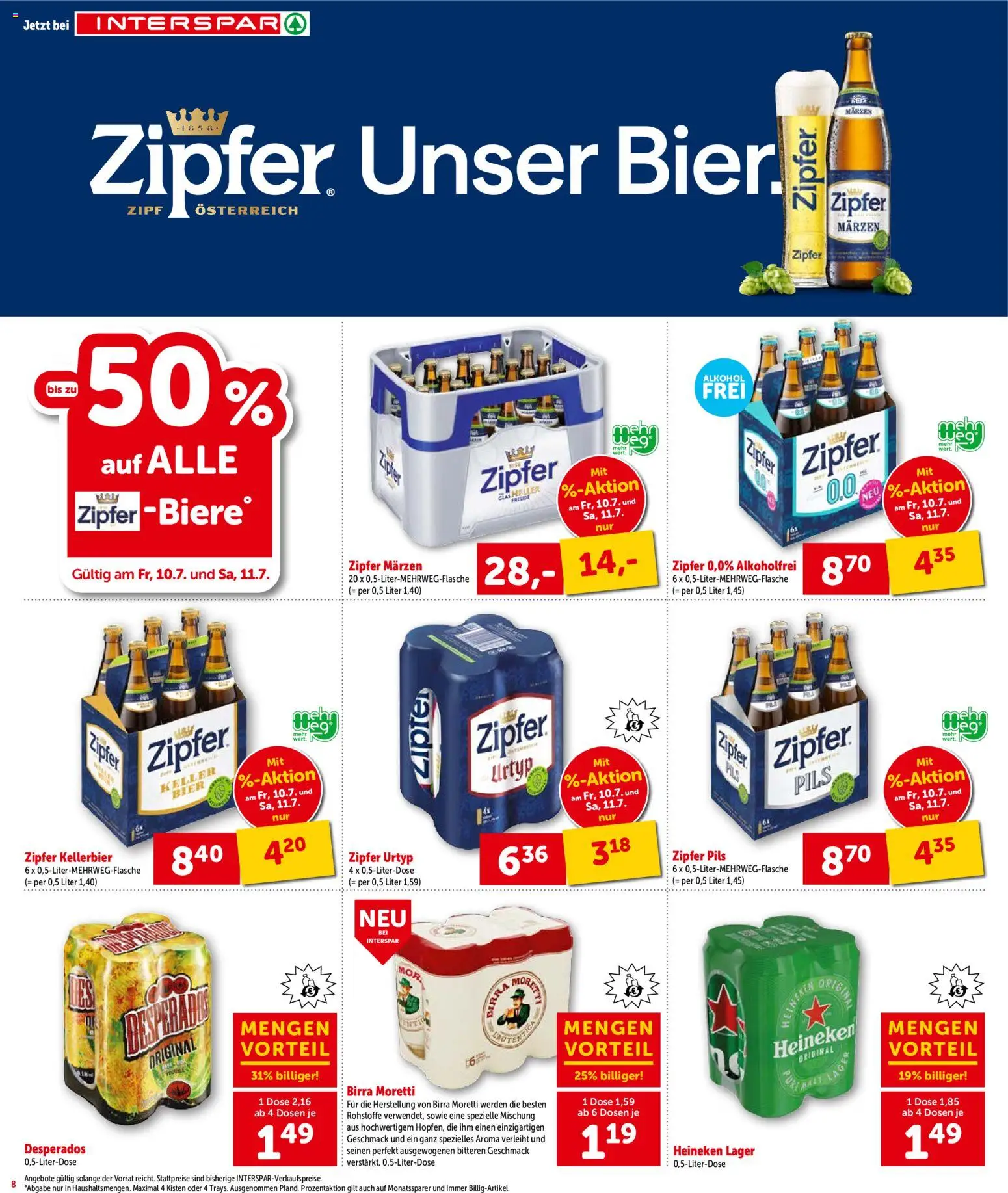 Interspar Flugblatt - Oberösterreich gültig ab 09.07.2026 | Seite: 9 | Produkte: Bier