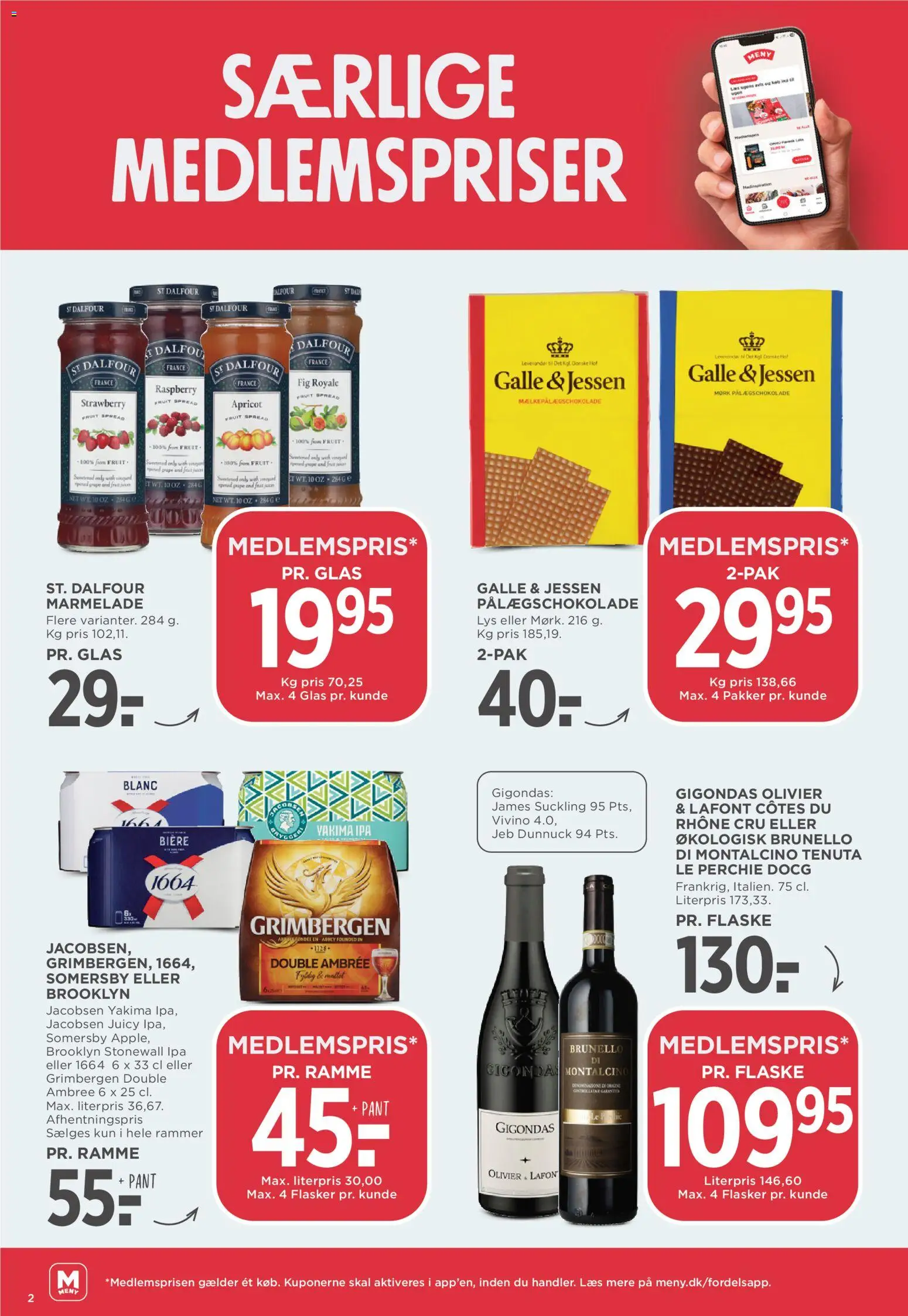 Meny tilbudsavis – gyldig fra 16/10/2026 | Side: 2 | Produkter: Rammer, Marmelade, Pålægschokolade