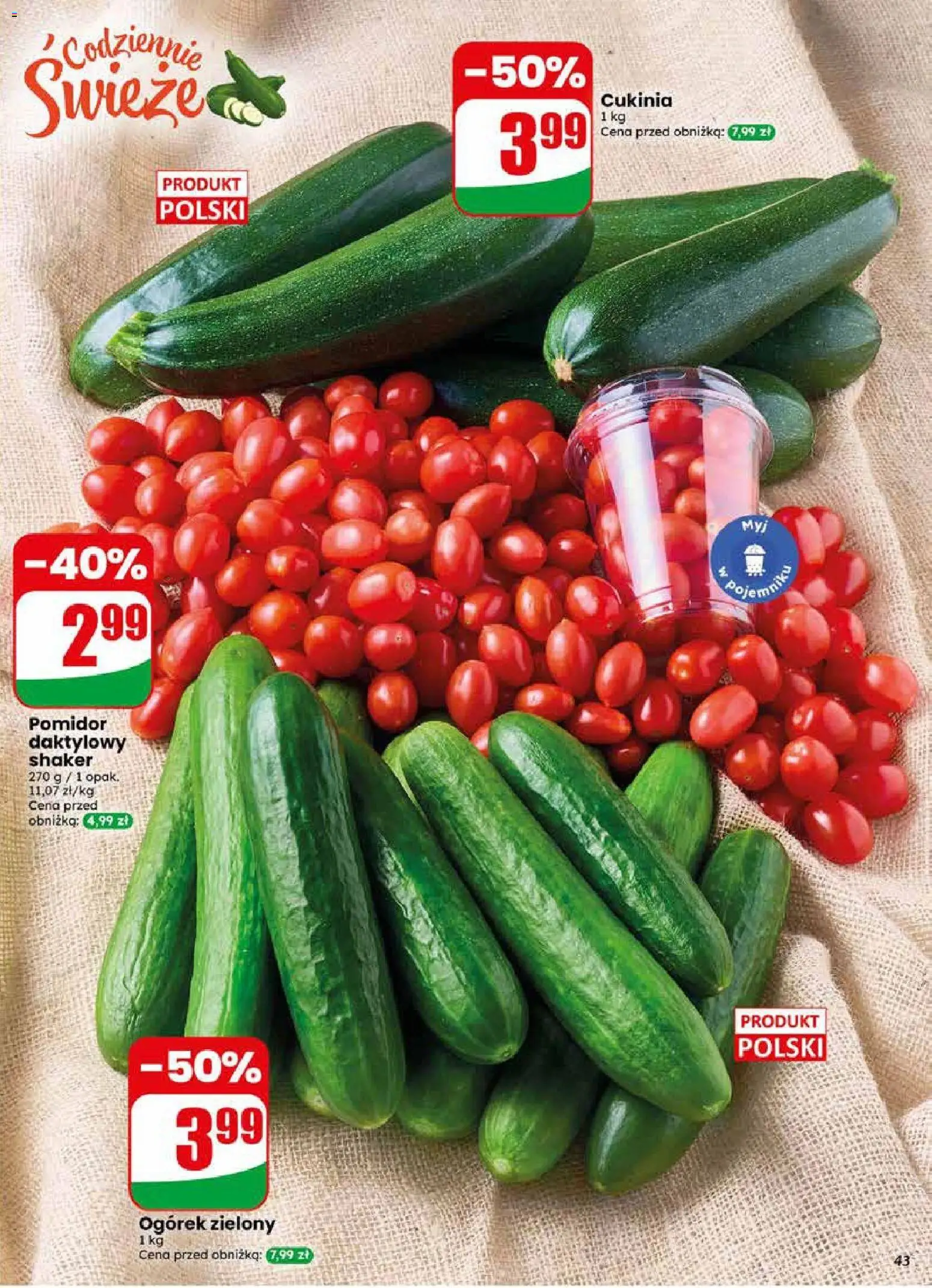 Dino gazetka od 10.06.2026 | Strona: 43 | Produkty: Cukinia
