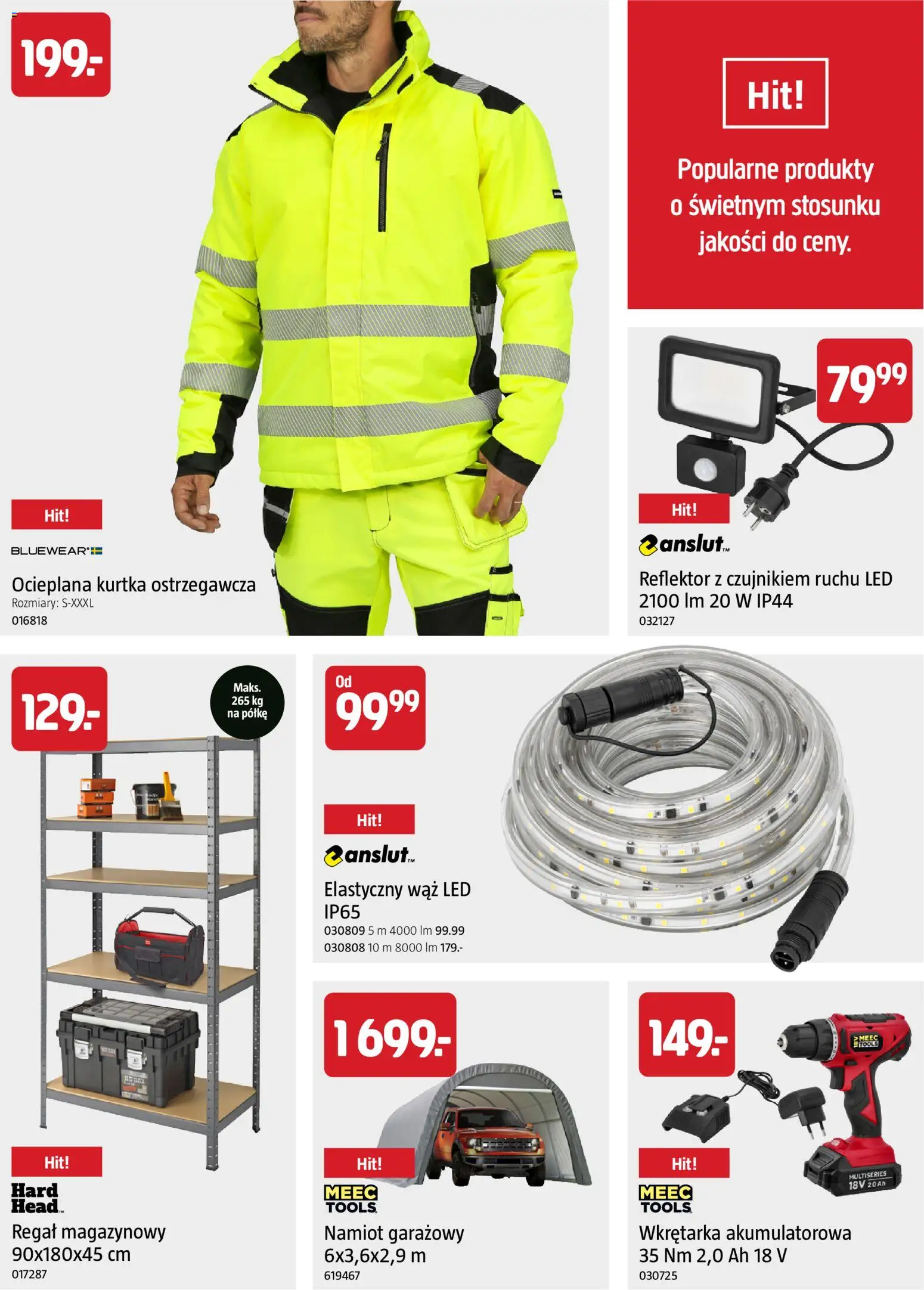 Jula gazetka - Rozpocznij jesienne majsterkowanie od 10.09.2026 | Strona: 9 | Produkty: Regał magazynowy, Kurtka, Wkrętarka akumulatorowa, Regał