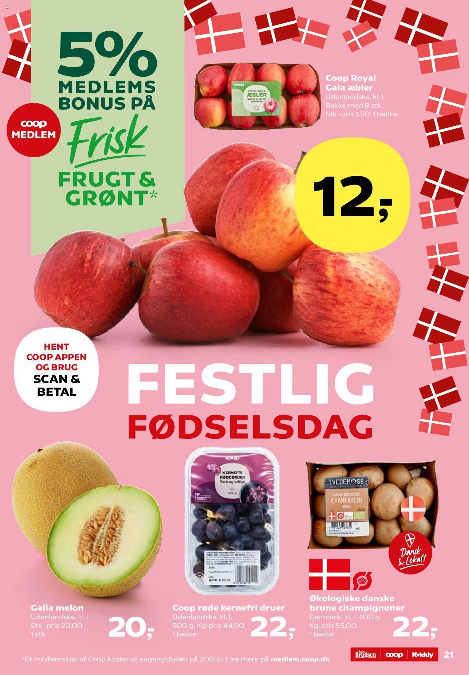 Kvickly tilbudsavis – gyldig fra 08.05.2026 | Side: 23 | Produkter: Champignon, Æbler