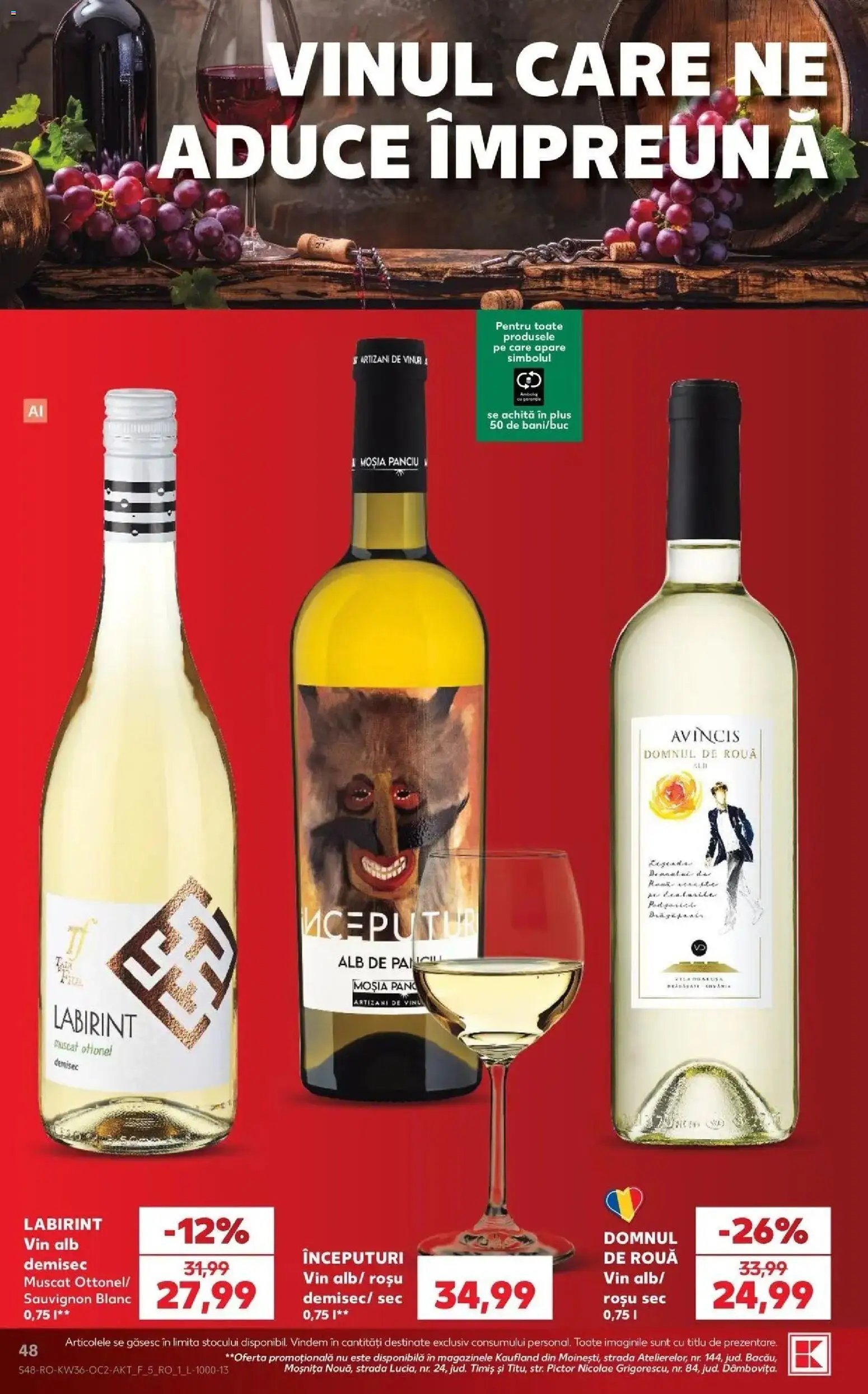 Kaufland Baia Mare 02.09.2026 - Revista si Oferta | Pagină: 48 | Produse: Vin alb, Vin, Sauvignon, Plus