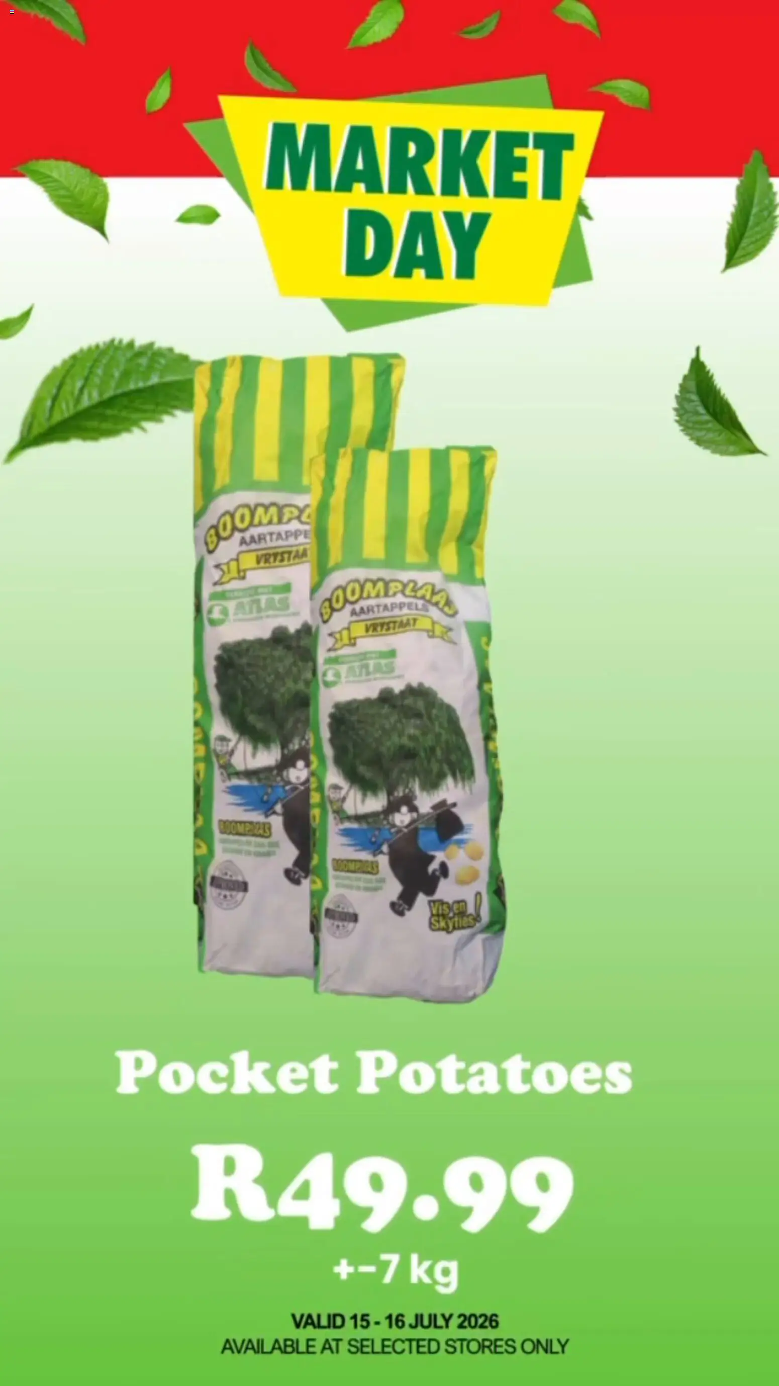 New Check Save catalogue – valid from 15/07/2026 | Page: 6 | Products: Potatoes