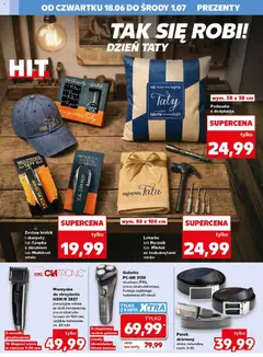 Pogląd oferty "Kaufland gazetka - Złap Okazje" - ważna od 18.06.2026 | Strona: 8 | Produkty: Skarpety, Czapka, Pasek, Golarka