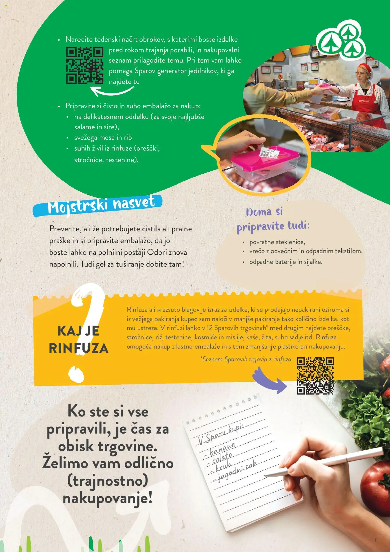 Novi Spar katalog ponudbe – veljaven od 01.06.2026 | Stran: 11 | Izdelki: Suho sadje, Kruh, Sok, Banane
