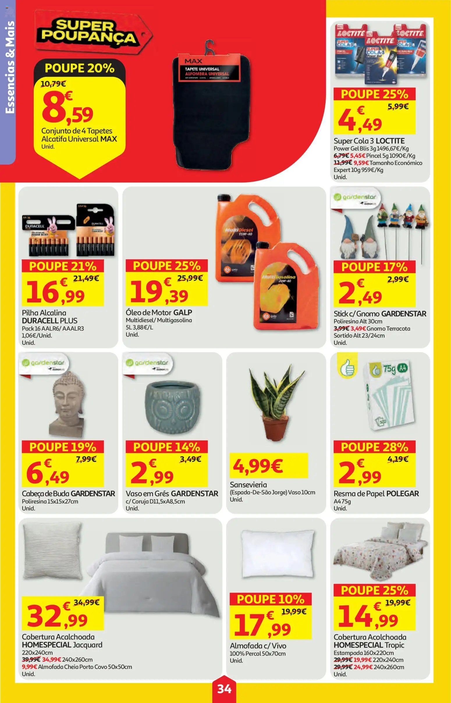 Auchan folheto │ válido de 21.05.2026 | Página: 34 | Produtos: Almofada, Óleo, Tapete, Vaso