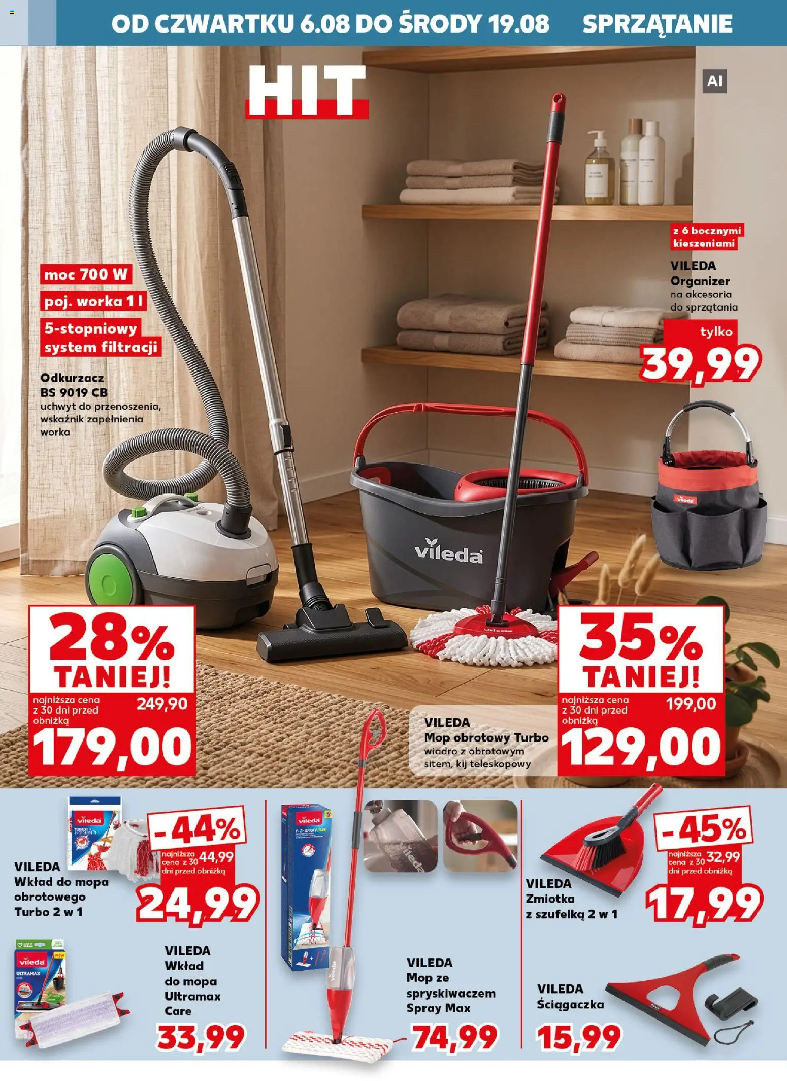 Kaufland Polsko leták - Złap okazje od 06.08.2026 | Strana: 10 | Produkty: Organizér, Mop