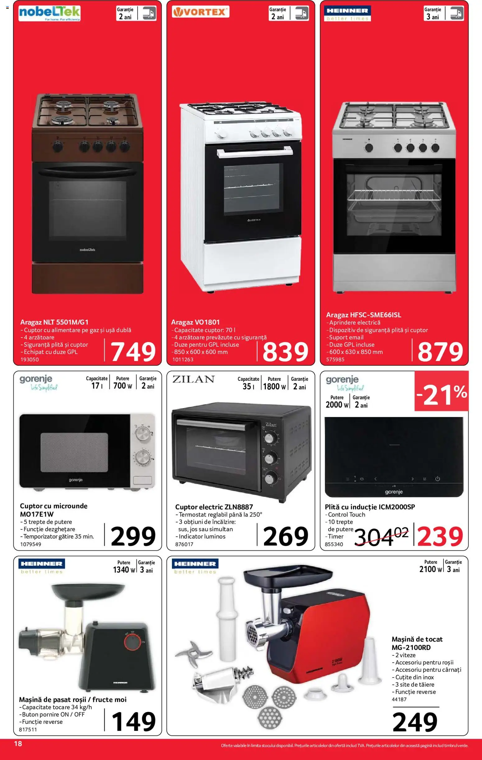 Noul catalog Selgros – valabil de la 07.08.2026 | Pagină: 18 | Produse: Cuptor, Roșii, Ușă, Cârnați