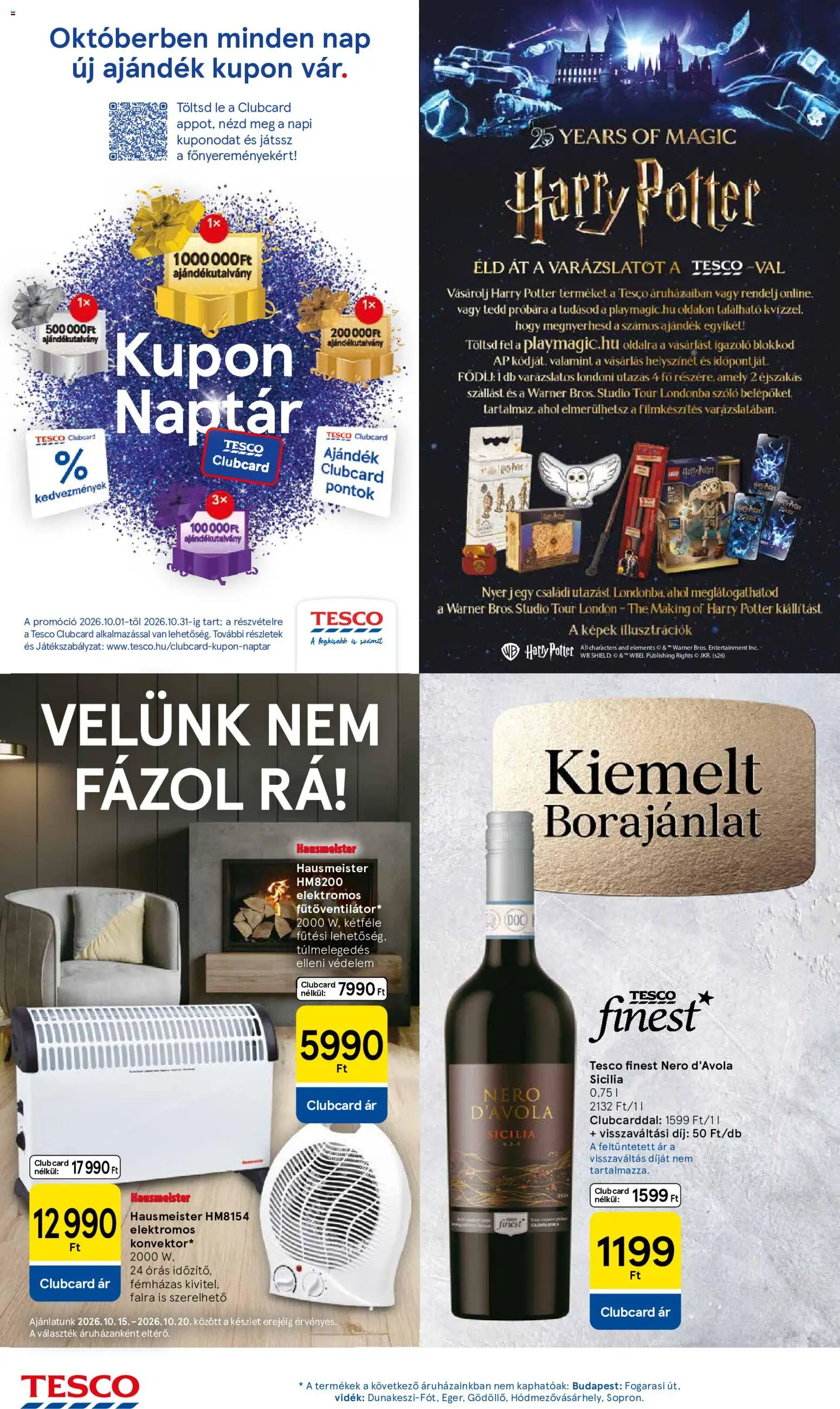 Tesco akciós ujság - amely érvényes a következő dátumtól: 2026.10.15. | Oldal: 12