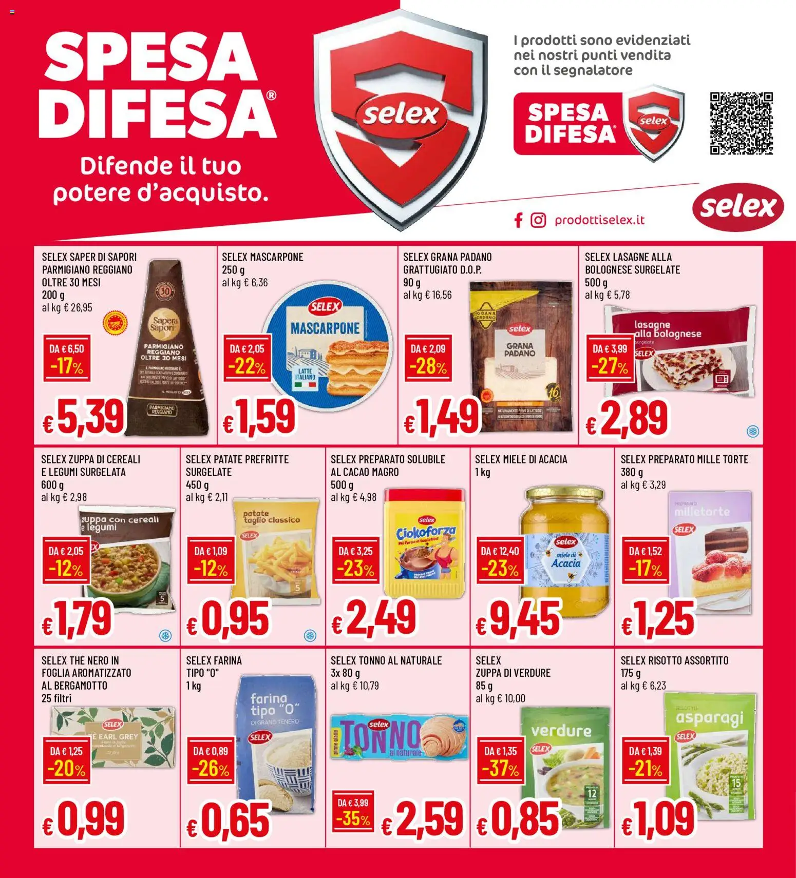 Volantino Famila del 29/10/2026 | Pagina: 20 | Prodotti: Legumi, Cereali, The, Miele
