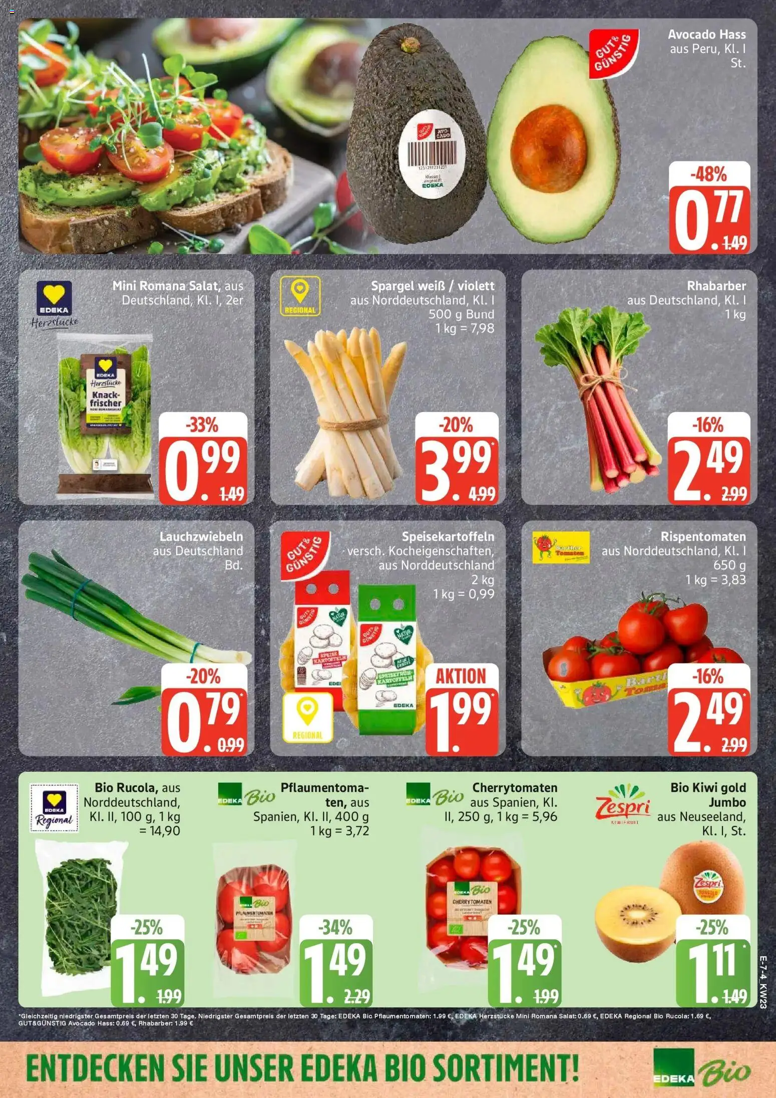 Marktkauf Prospekt Grevesmühlen – gültig ab 01.06.2026 | Seite: 7 | Produkte: Spargel, Rhabarber, Kiwi, Salat