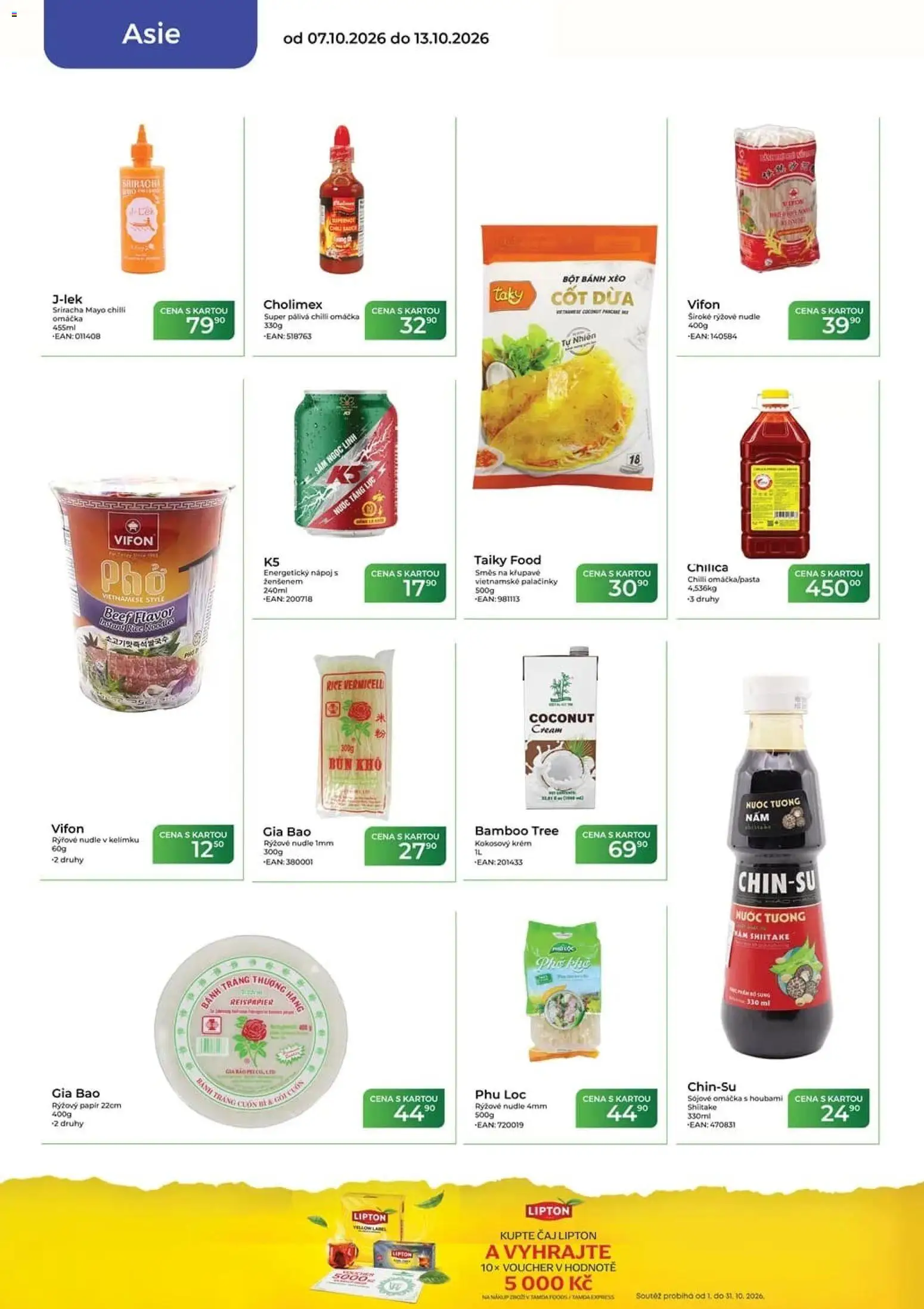 Tamda Foods leták od 07.10.2026 | Strana: 46 | Produkty: Rýžový papír, Krém, Energetický nápoj, Sriracha