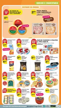 Pré-visualização Pingo Doce folheto válido de 13/10/2026 | Página: 17 | Produtos: Queijo de ovelha, Queijo, Pizza, Queijo Cheddar