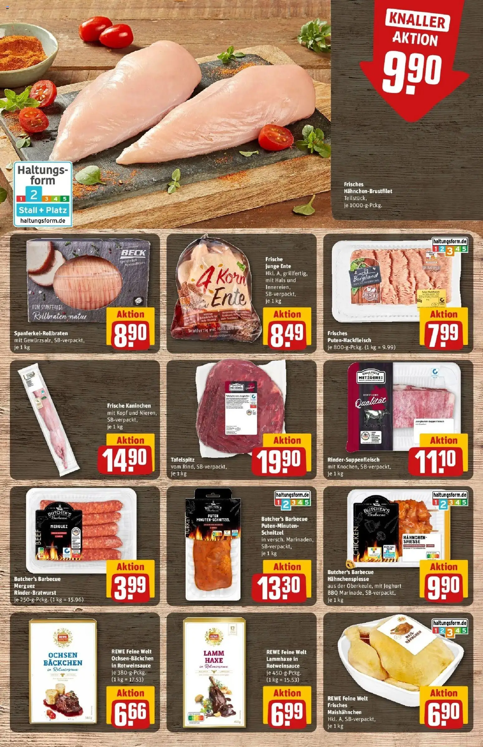 Rewe Prospekt Buxtehude – gültig ab 17.05.2026 | Seite: 12 | Produkte: Hahnchen, Spieße, Schnitzel, Ente