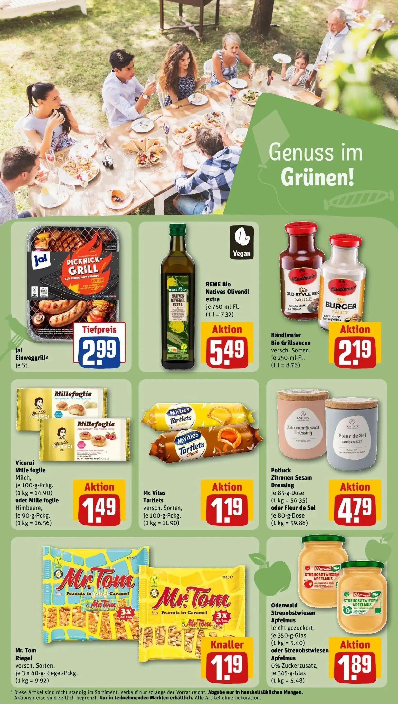 REWE Prospekt ab 17.08.2026 zum Blättern » Angebote | Seite: 20 | Produkte: Grill, Olivenol, Dressing, Burger