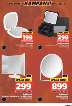 Power erbjudanden - Förhandsvisning av reklamblad från butik Power aktuell från 24/09/2026 | Sida: 91 | Produkter: Spegel, Ljus, Sminkväska, Sminkspegel