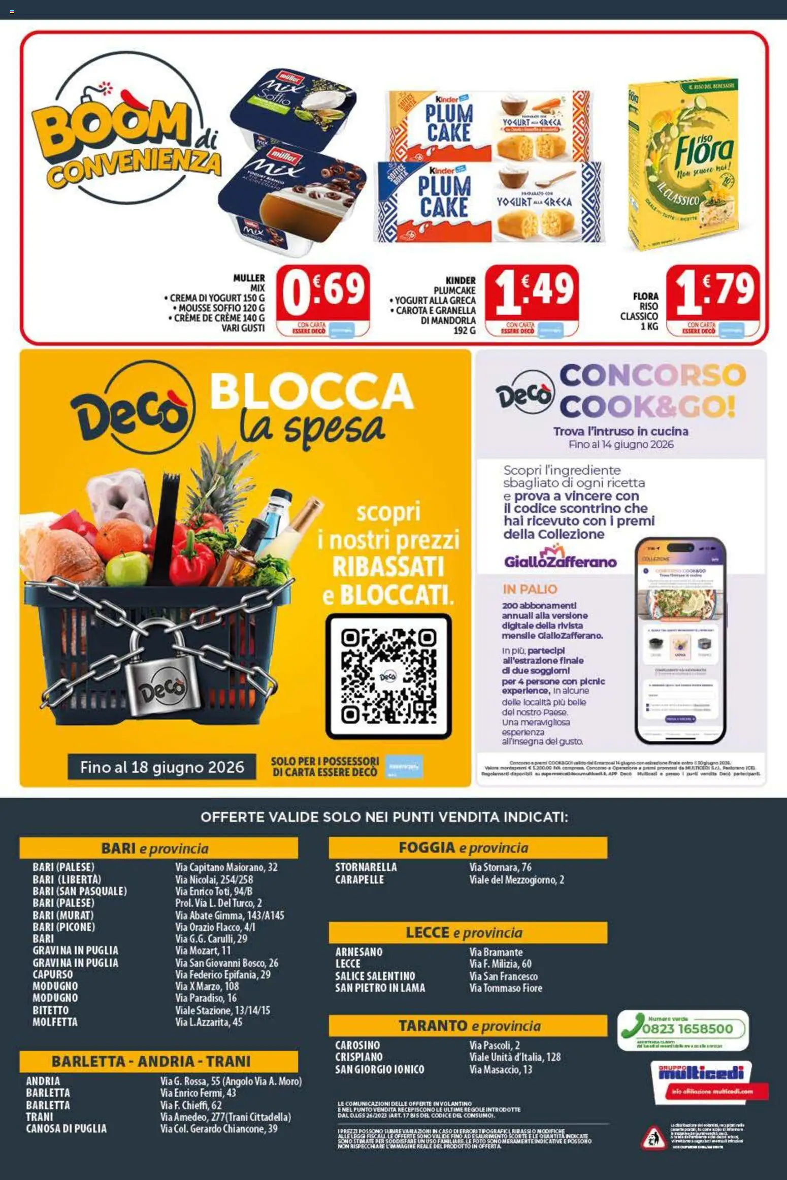 Volantino Decò del 20.05.2026 | Pagina: 12 | Prodotti: Crema, Yogurt, Riso, Plumcake