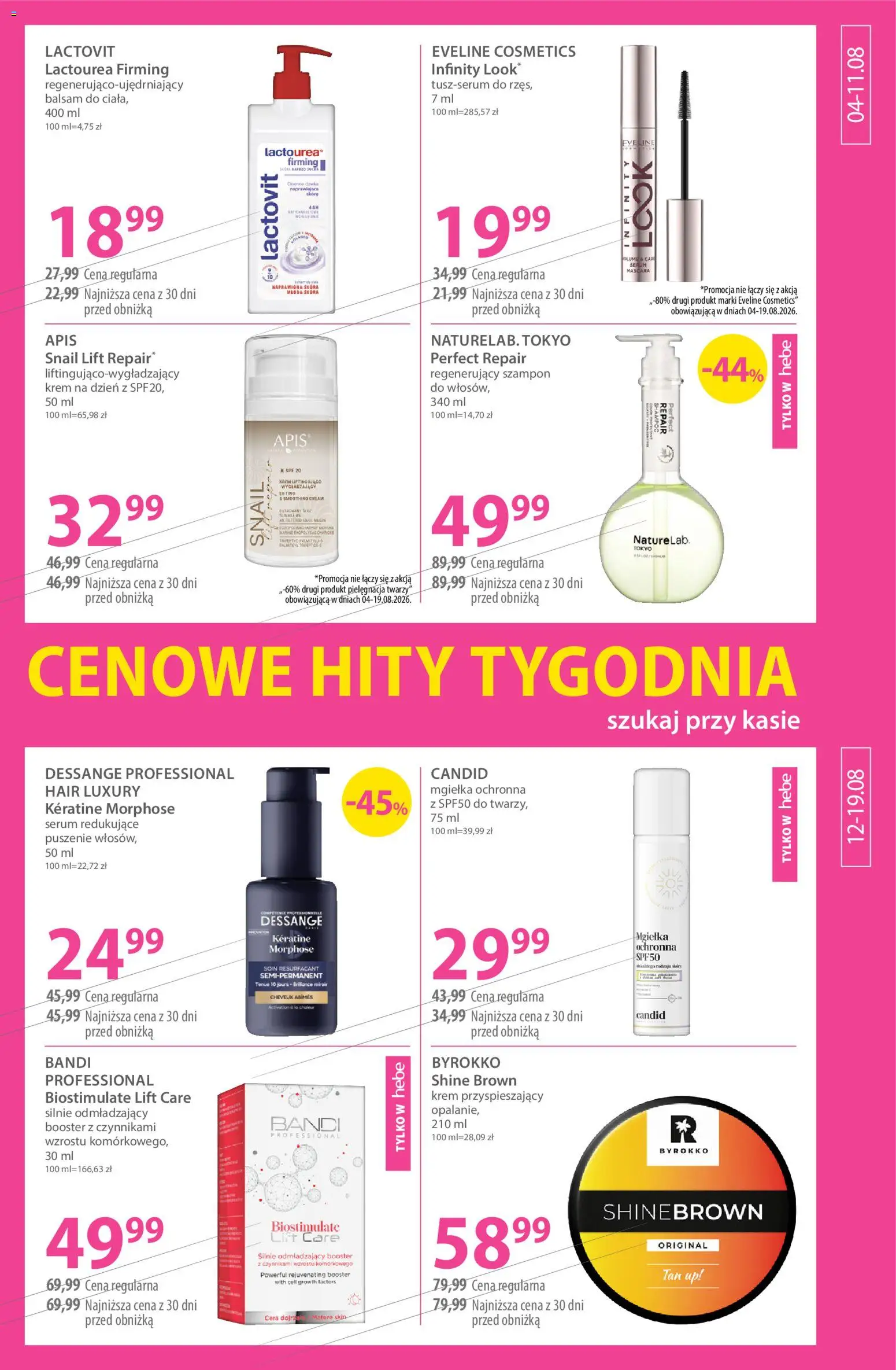 Hebe gazetka od 04.08.2026 | Strona: 11 | Produkty: Szampon, Krem