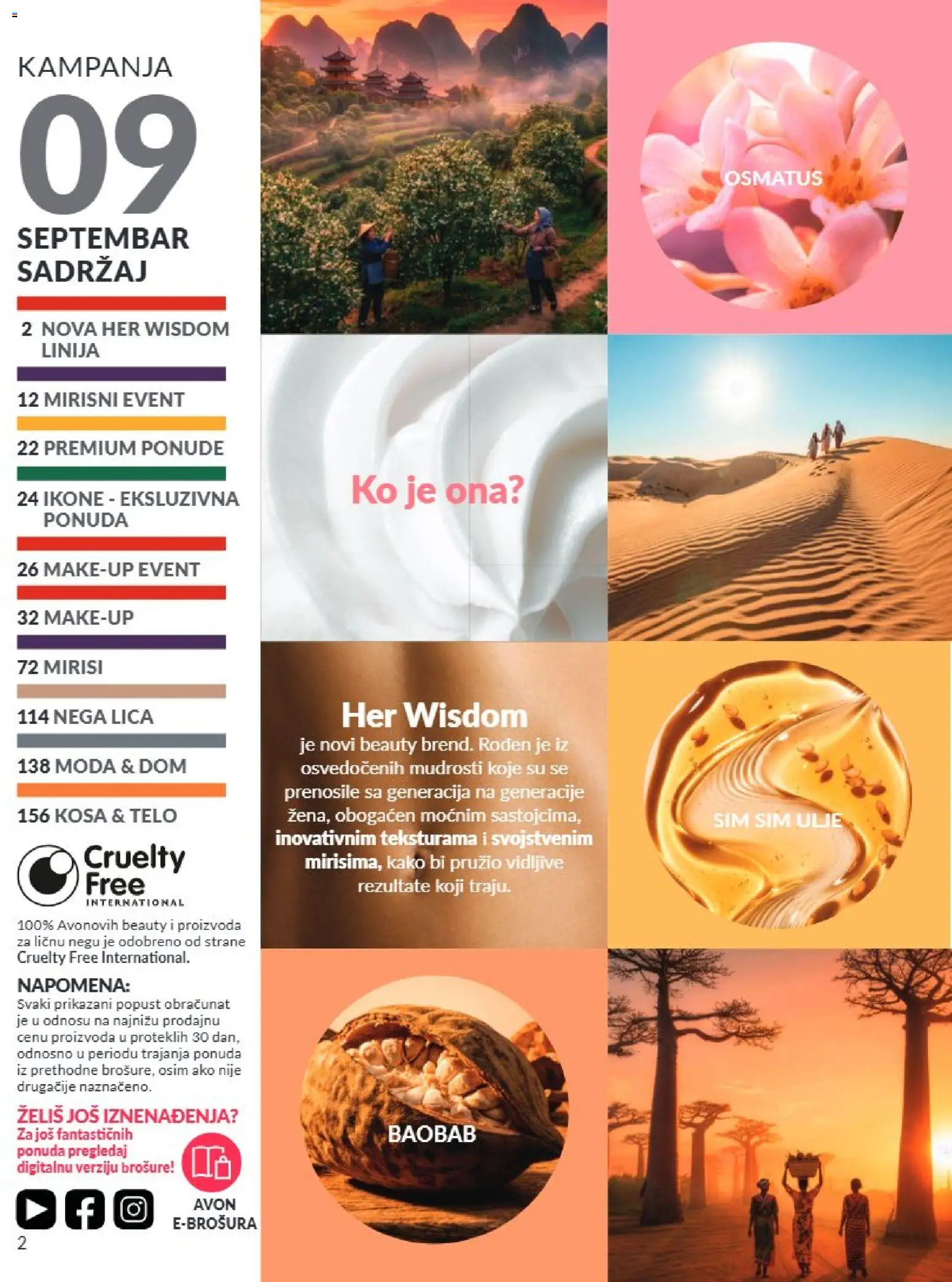 AVON katalog - važi od 01.09.2026 | Strana: 2 | Proizvode: Ulje
