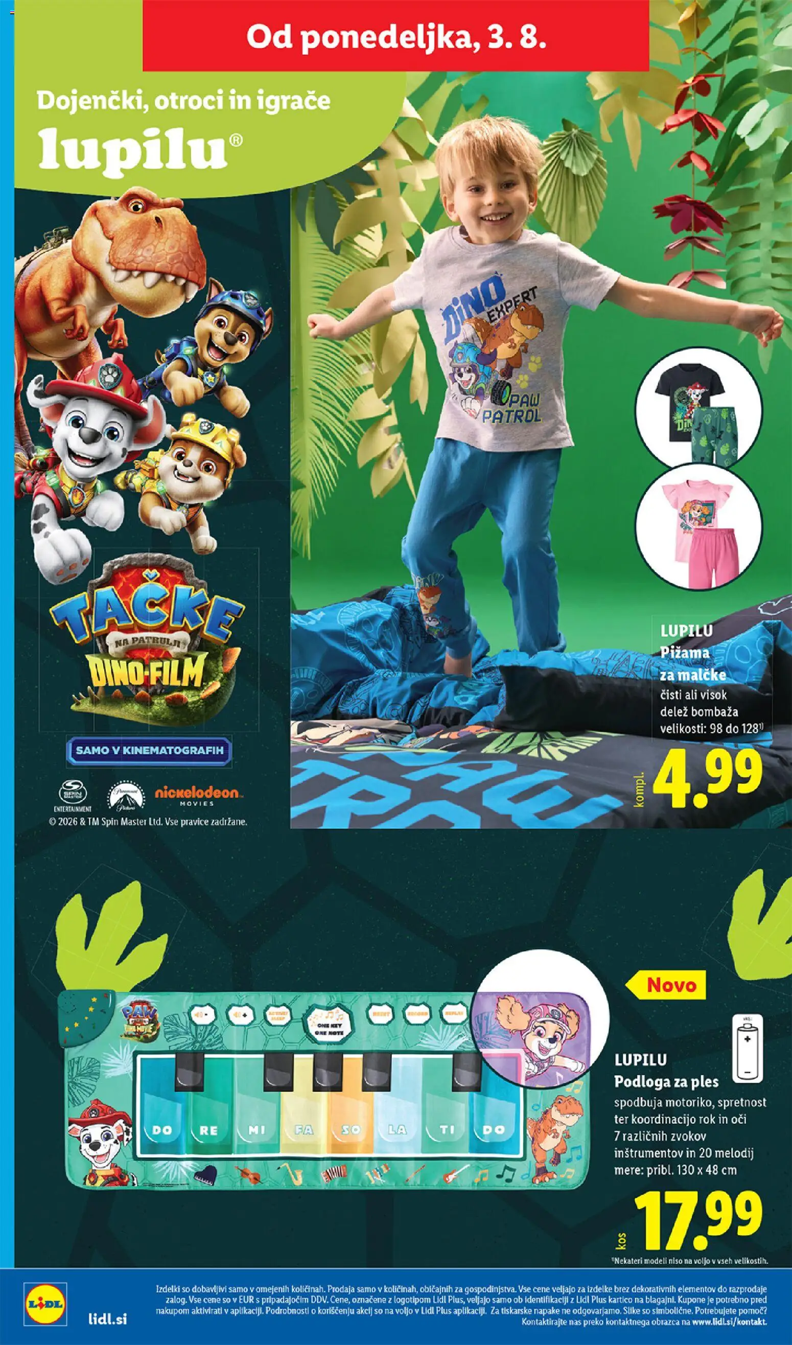 Novi Lidl katalog ponudbe – veljaven od 30.07.2026 | Stran: 58 | Izdelki: Pižama, Podloga