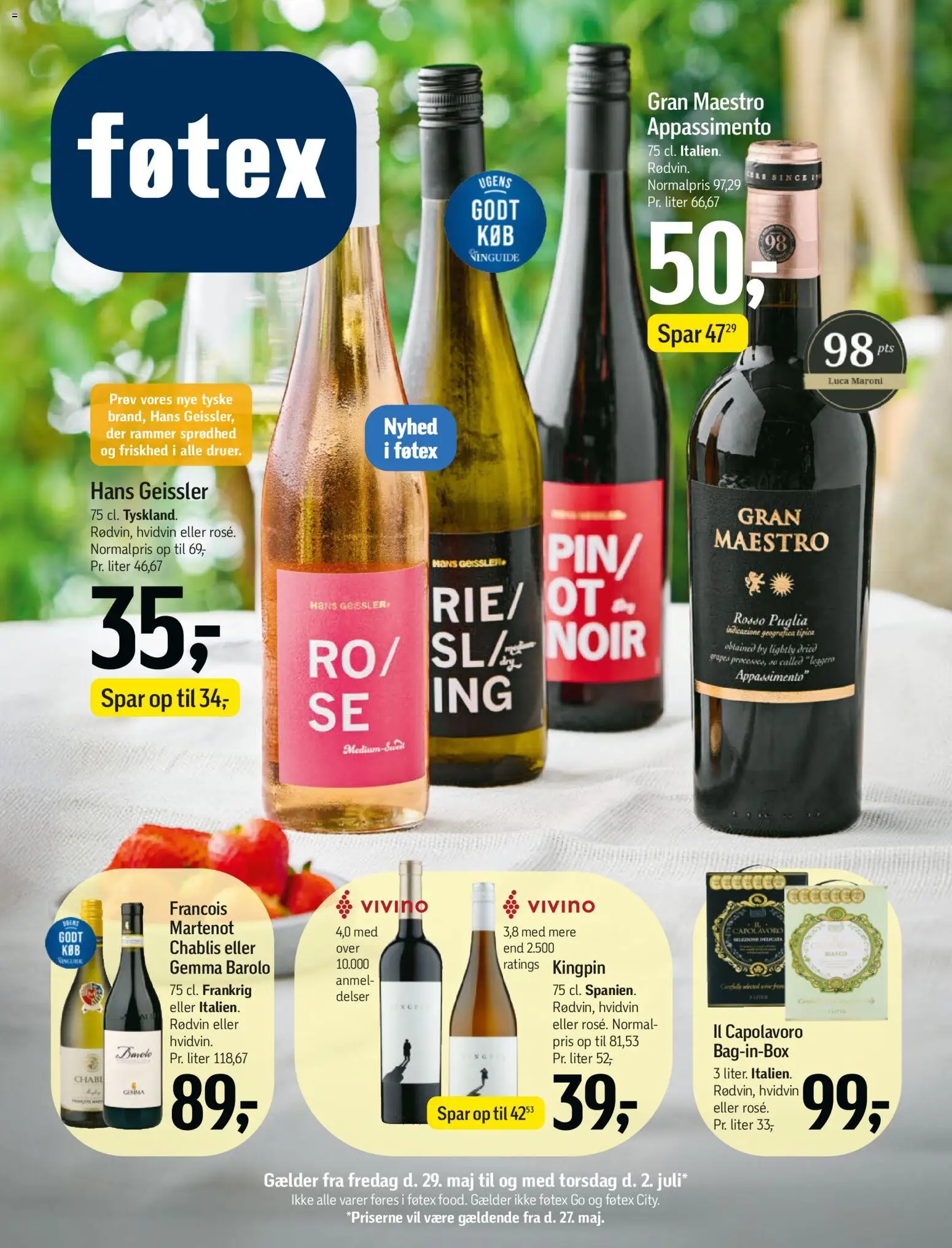 Føtex tilbudsavis – gyldig fra 29.05.2026 | Side: 1 | Produkter: Rammer