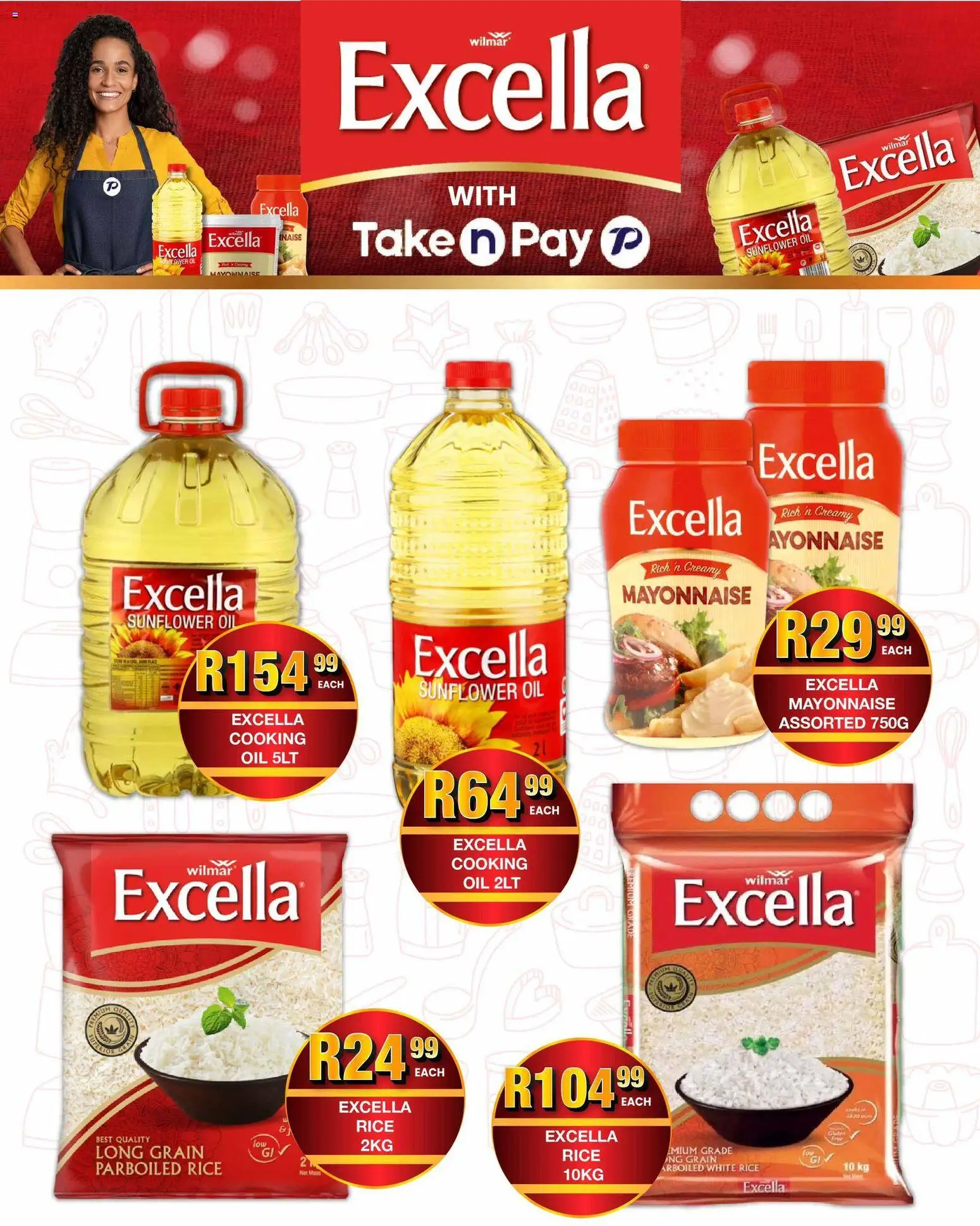 New Take n Pay catalogue – valid from 20.04.2026 | Page: 19 | Products: Oil, Rice, Mayonnaise