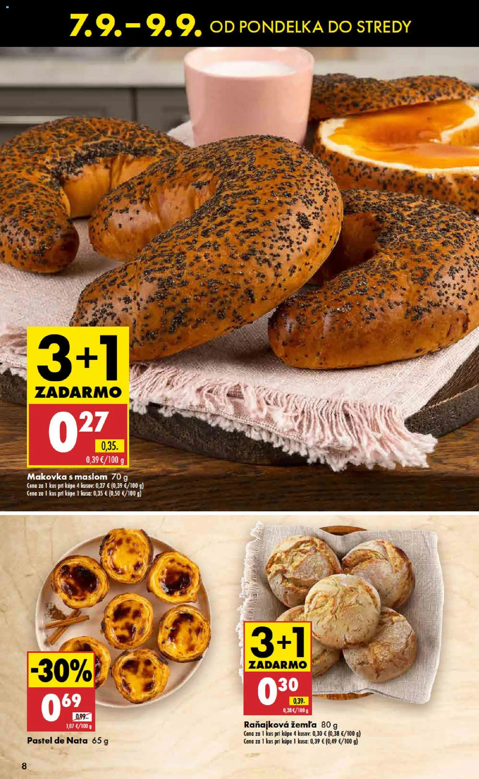 Nové Biedronka akcie – leták je platný od 07.09.2026 | Strana: 8 | Produkty: Makovka
