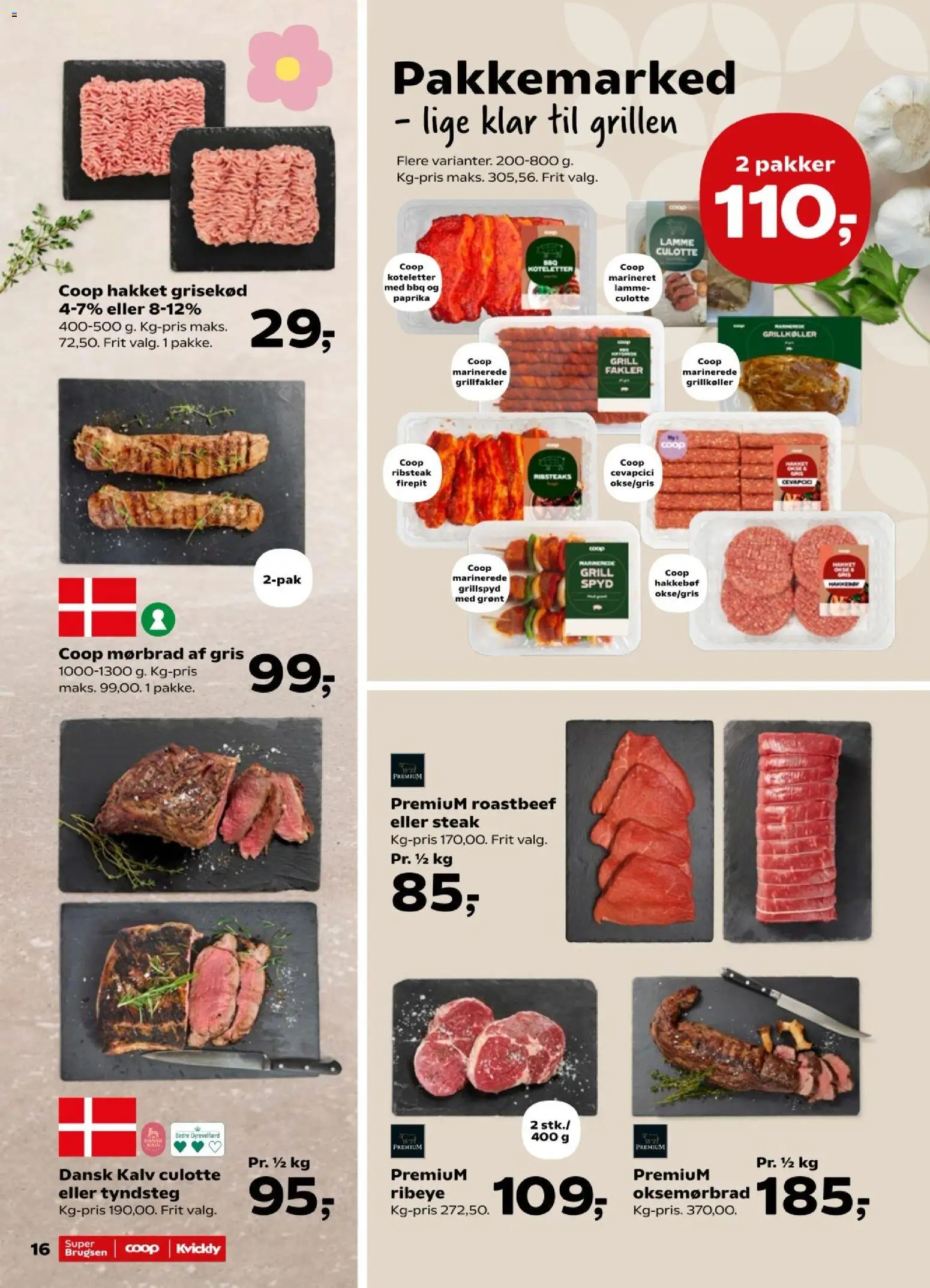 Super Brugsen tilbudsavis – gyldig fra 17/07/2026 | Side: 18 | Produkter: Koteletter, Roastbeef, Paprika, Grill