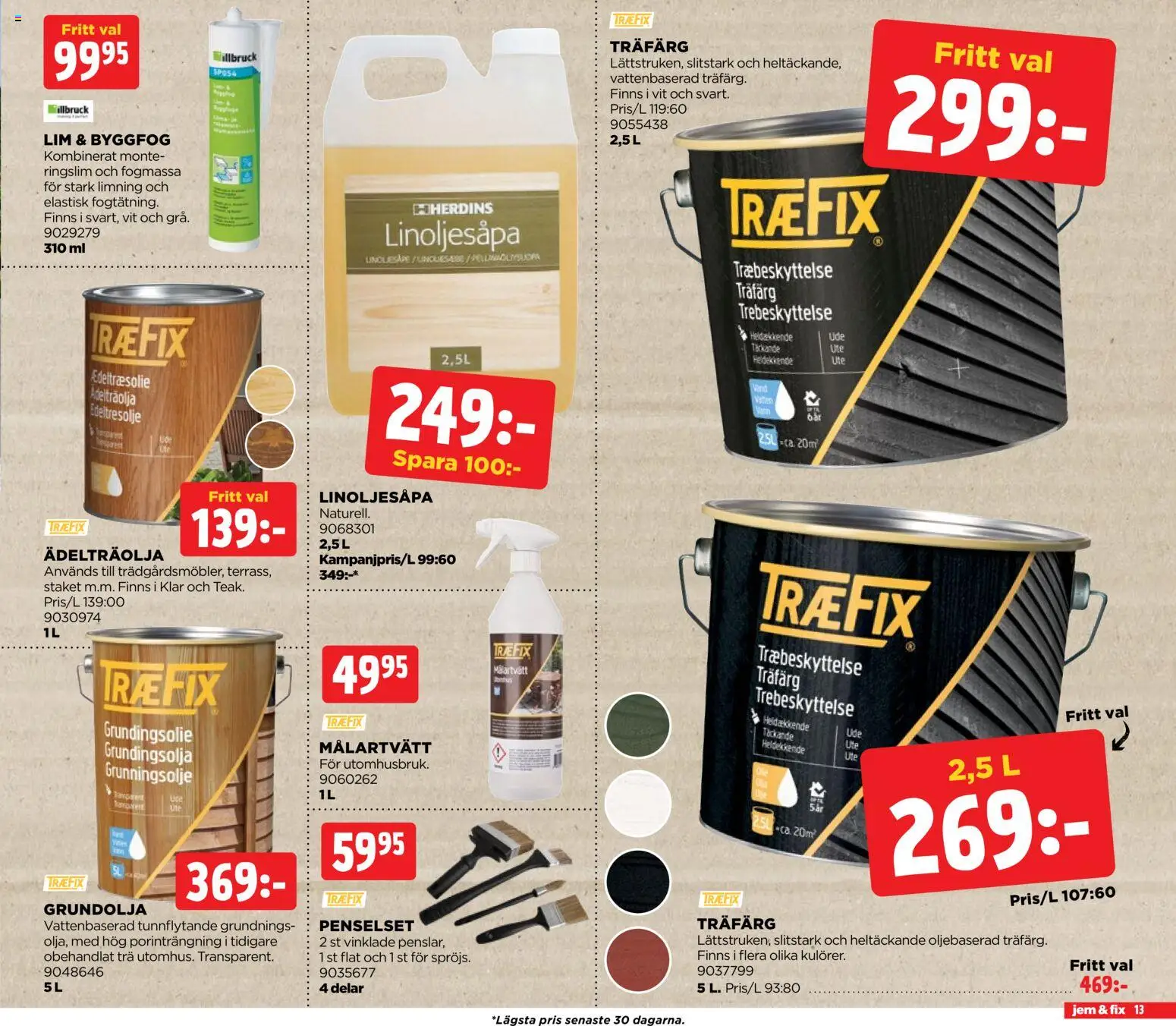 Jem & Fix reklamblad aktuell från 05.04.2026 | Sida: 13 | Produkter: Lim