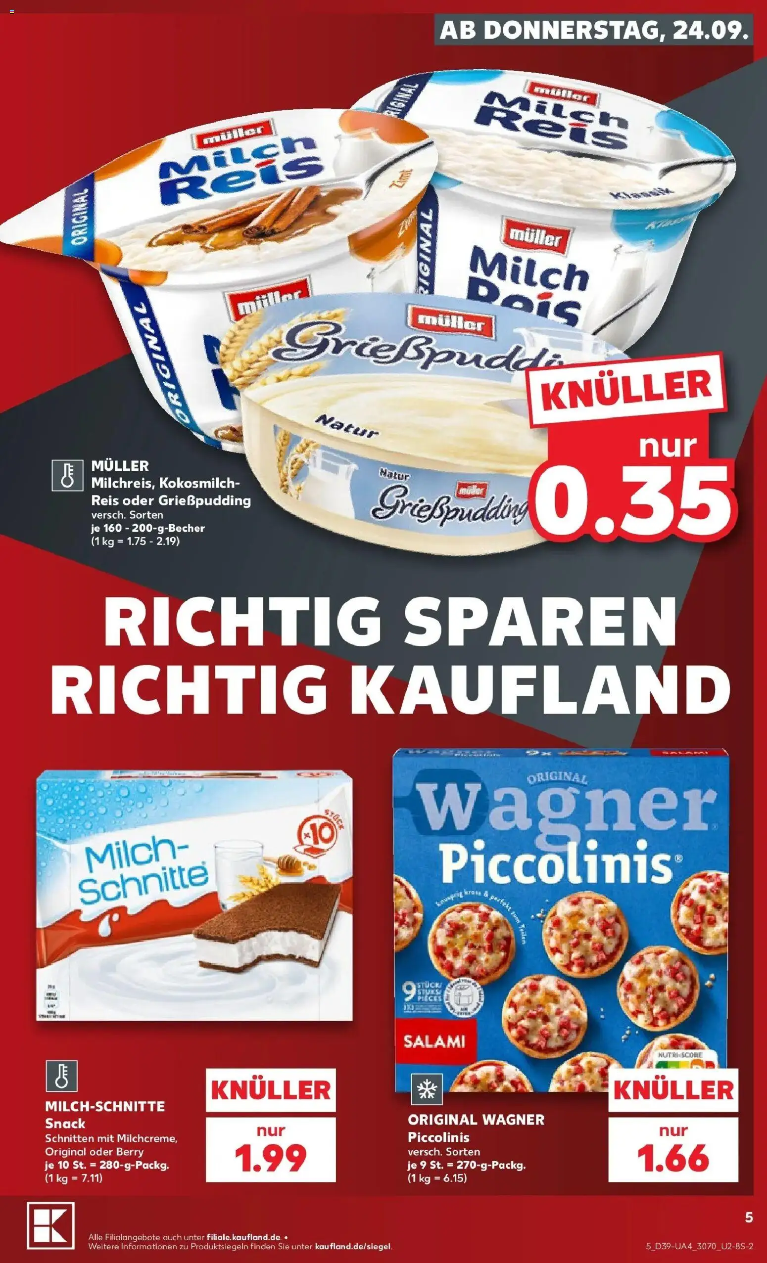 Prospekt Kaufland ab 21.09.2026 » Angebote Online zum Blättern | Seite: 8 | Produkte: Milch, Kokosmilch, Salami, Reis