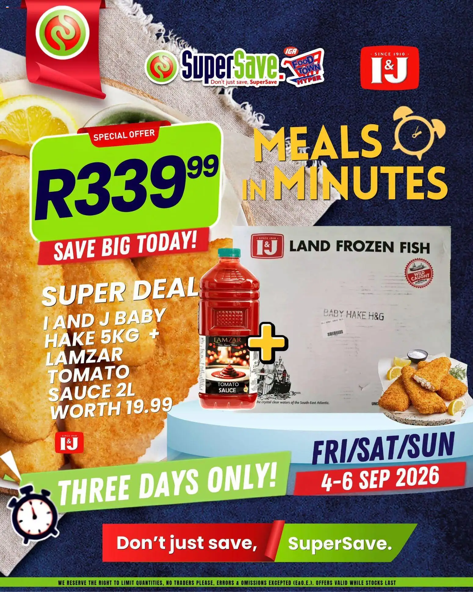 New Super Save catalogue – valid from 04/09/2026 | Page: 1 | Products: Fish, Tomato sauce, Sauce