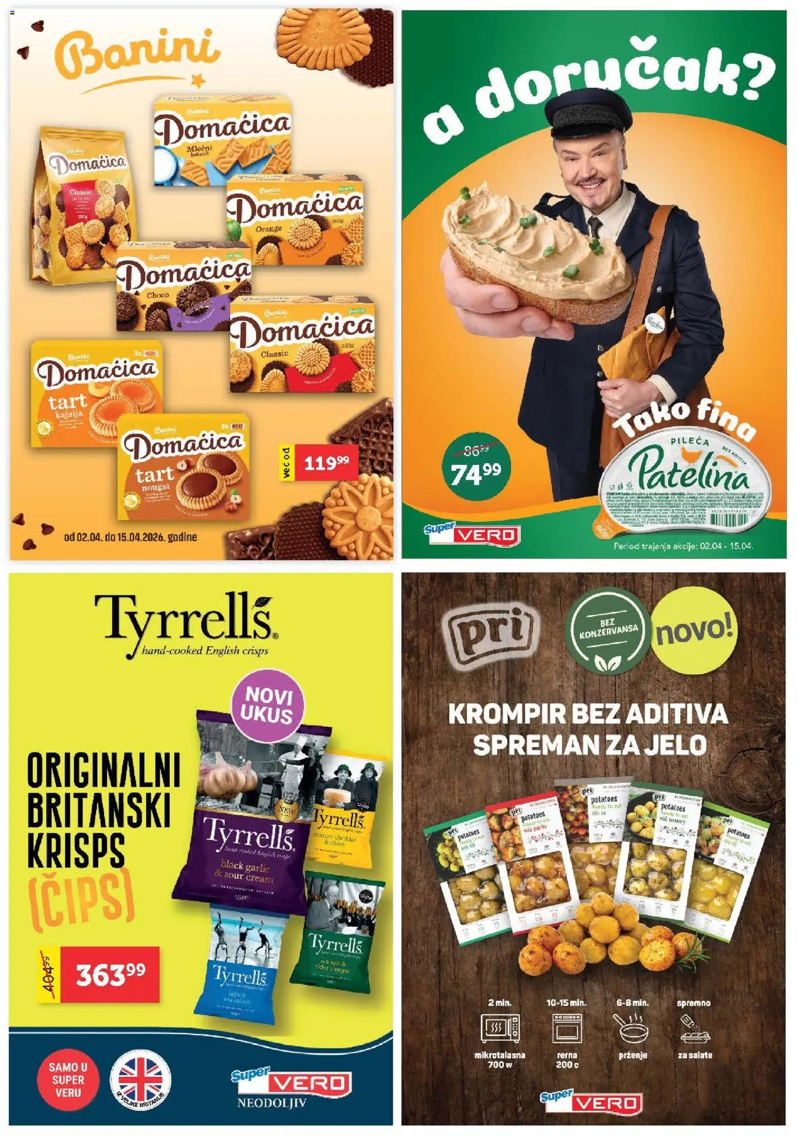 SuperVERO katalog - važi od 02.04.2026 | Strana: 23 | Proizvode: Čips, Krompir, Domaćica, Rerna
