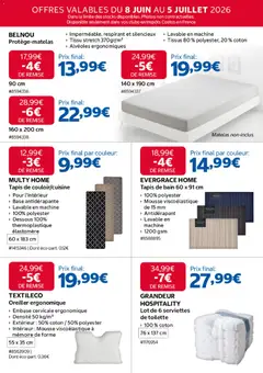 Costco - Prévisualisation de Costco catalogue valide à partir de 08.06.2026 | Page: 5 | Produits: Base, Coton, Matelas, Oreiller