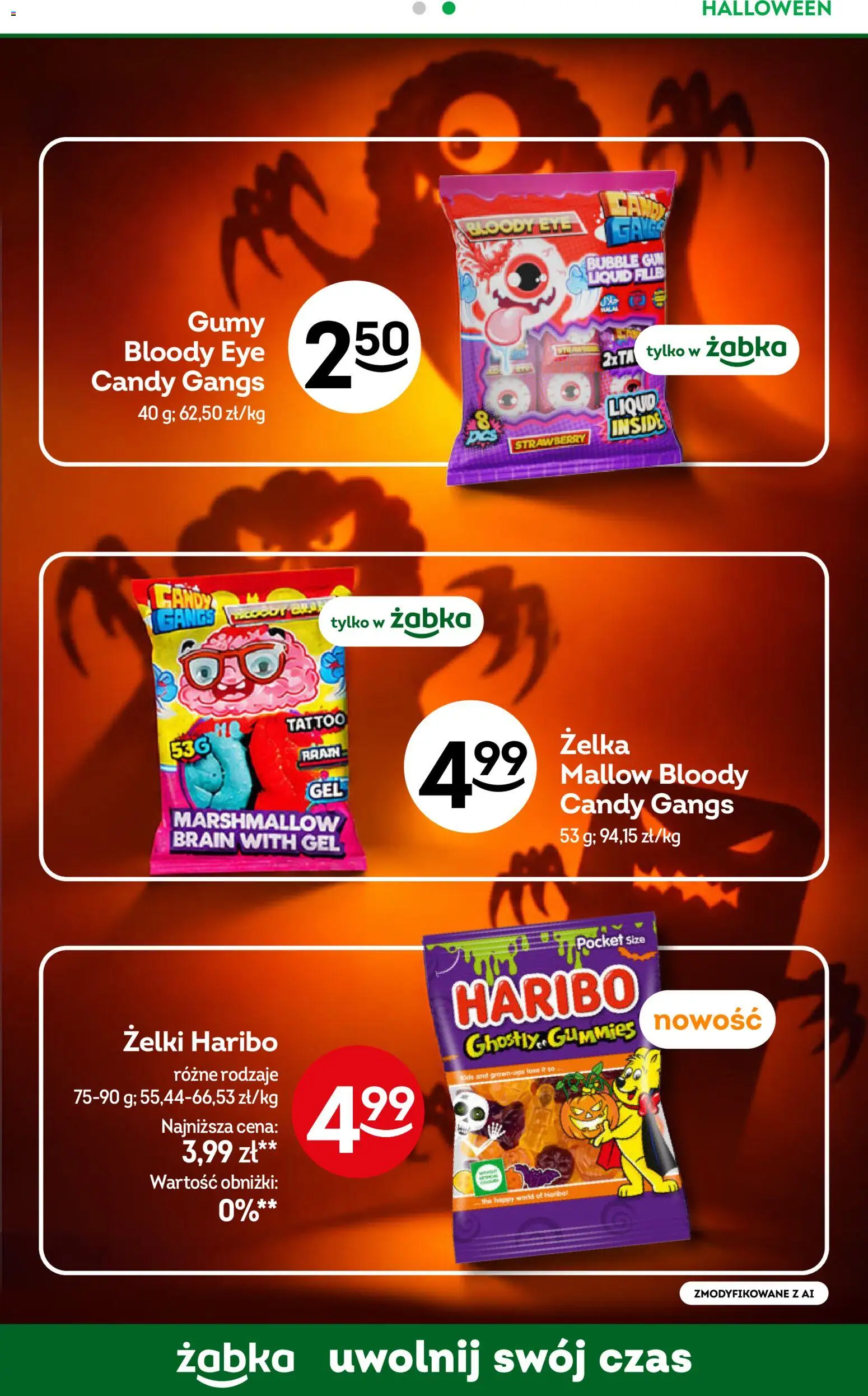 Żabka gazetka od 07.10.2026 | Strona: 33 | Produkty: Żelki haribo, Gumy, Żelki