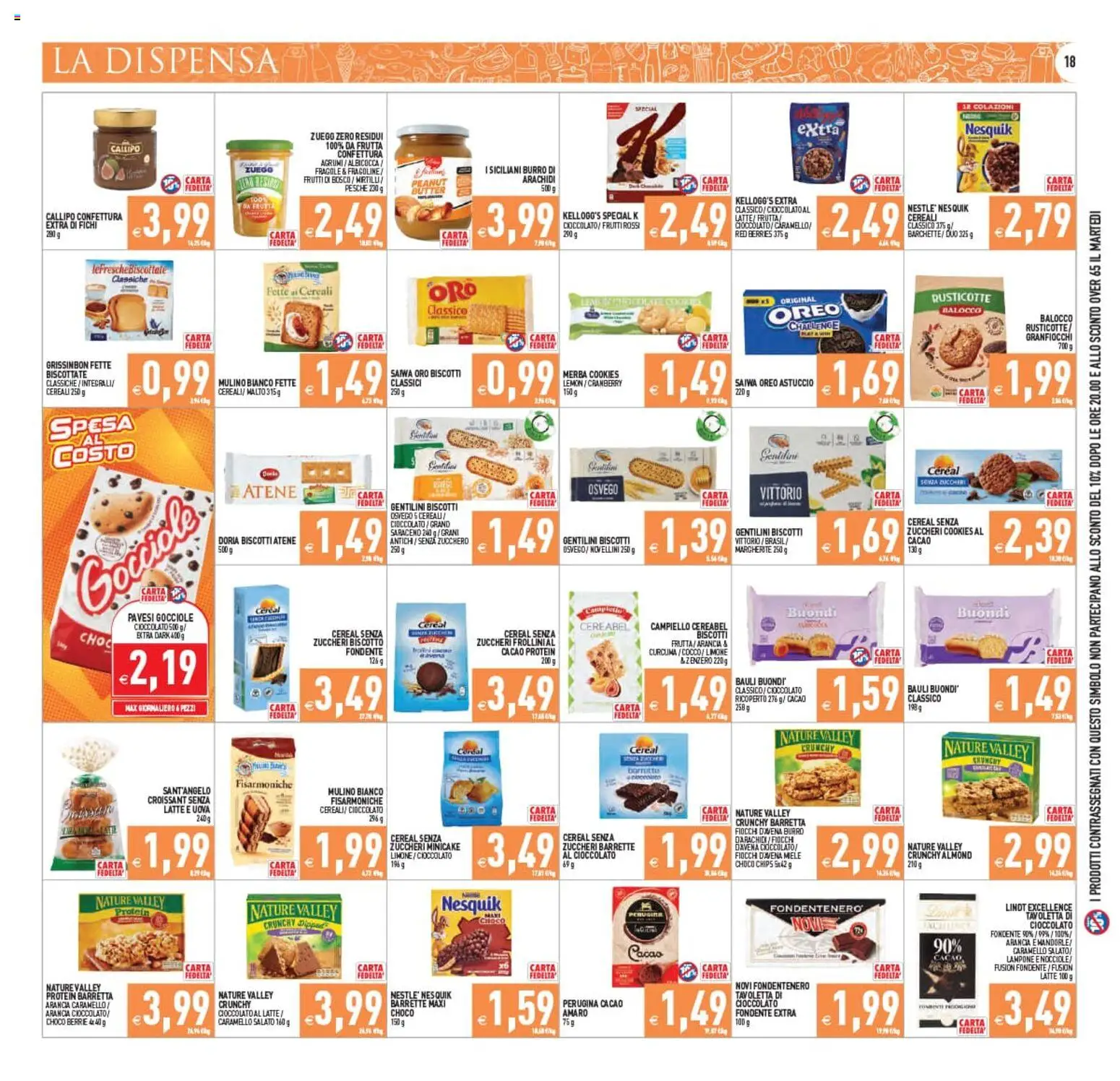 Volantino PIM Supermercati del 10.06.2026 | Pagina: 18 | Prodotti: Biscotti, Zucchero, Limone, Agrumi