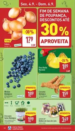 Pré-visualização Mirtilos Biológicos, 0.125 kg embalagem (kg = 15.12) válido de 31/08/2026 | Página: 18 | Produtos: Curcuma, Saco, Vaso, Mirtilos