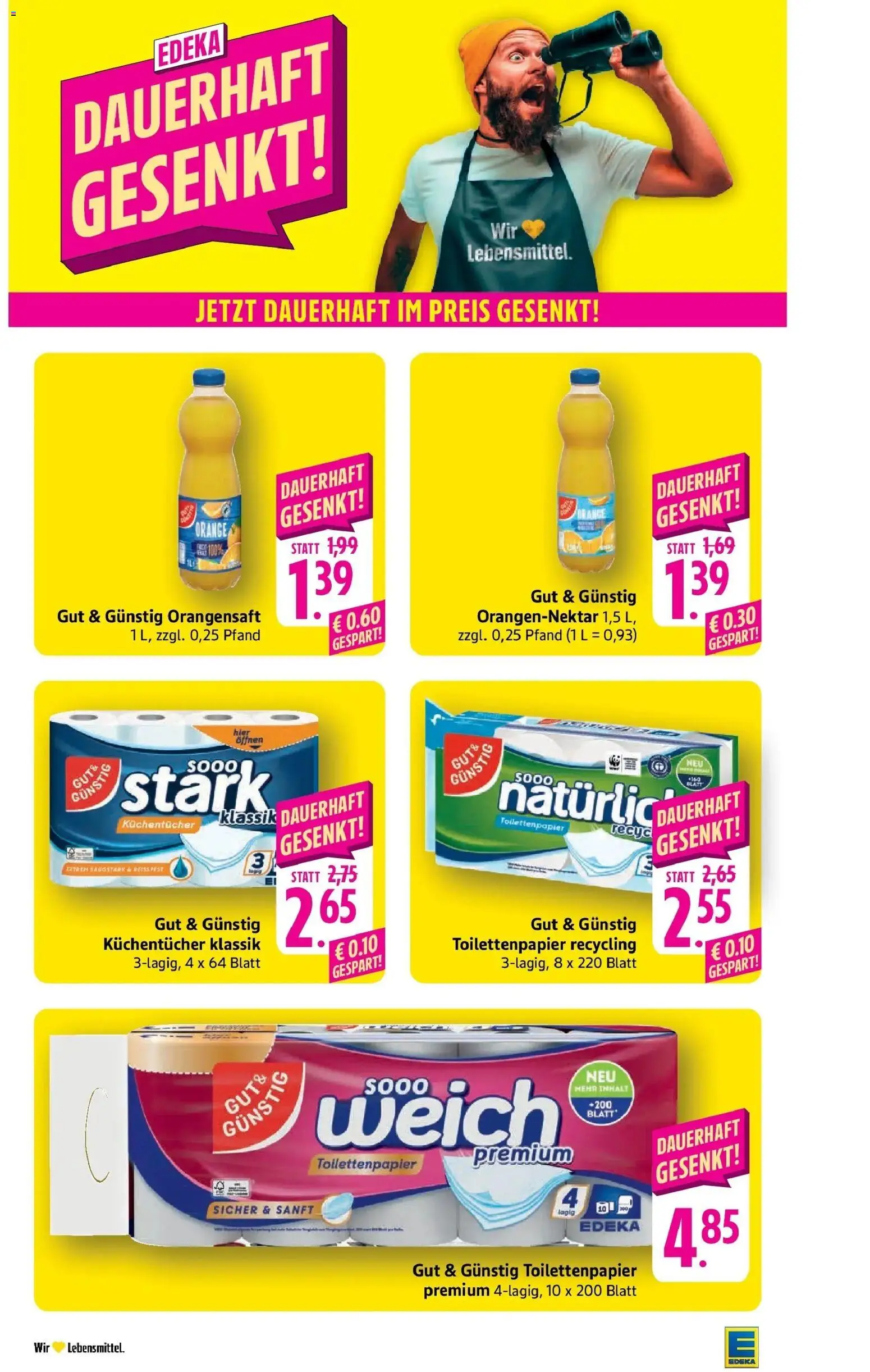 Edeka Prospekt Eislingen (ab 31.08.2026) » Angebote Online | Seite: 41 | Produkte: Orangensaft, Toilettenpapier