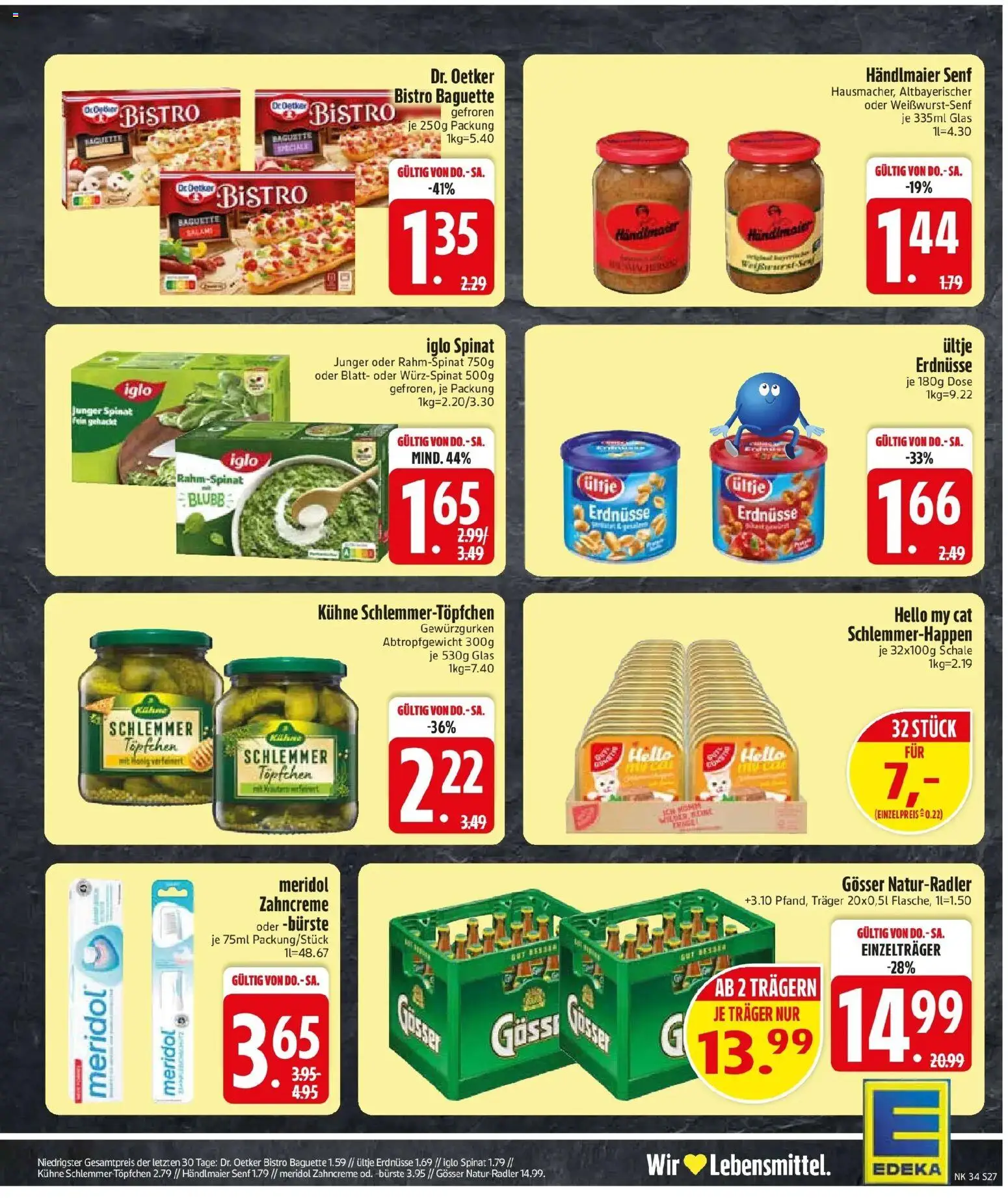 Edeka Prospekt Rötz (ab 17.08.2026) » Angebote Online | Seite: 31 | Produkte: Erdnüsse, Iglo, Bürste, Radler